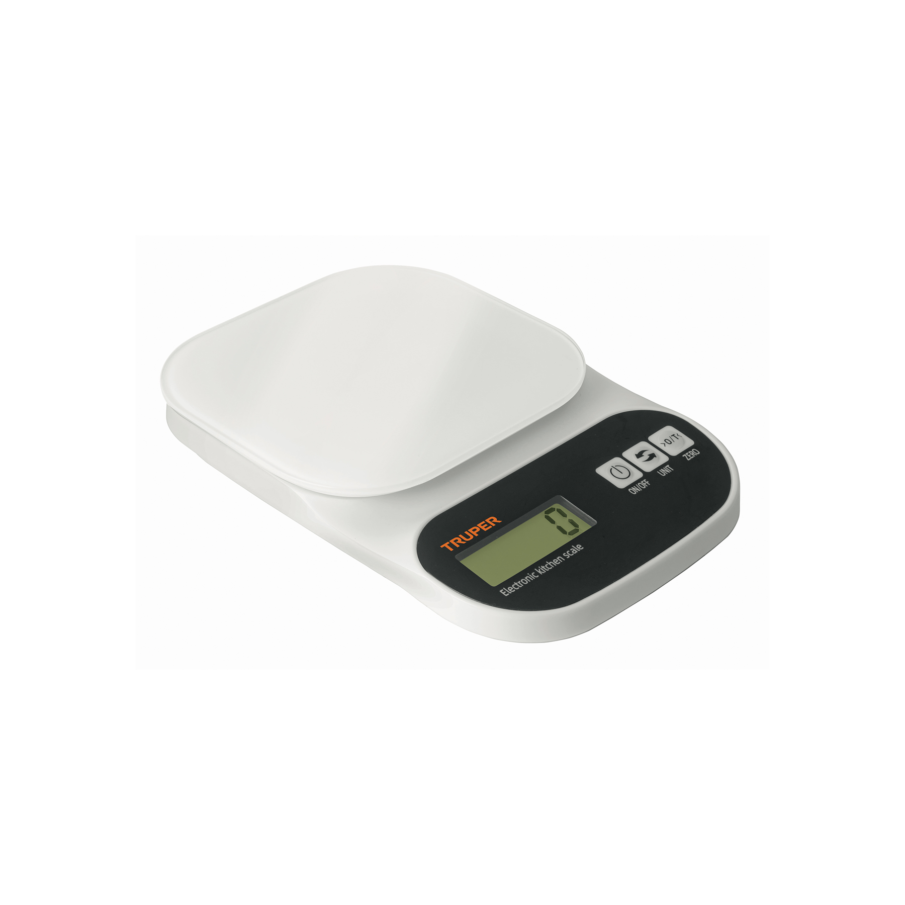 Báscula digital para cocina, plato de vidrio, 5 kg, TRUPER TRUPER