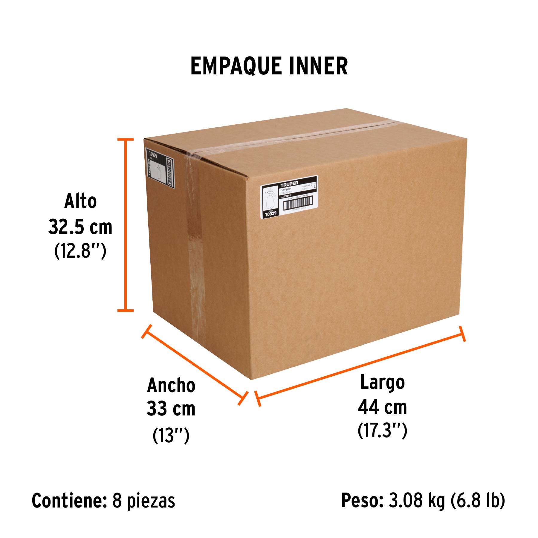 Fumigador de 1 litro doméstico, TRUPER TRUPER