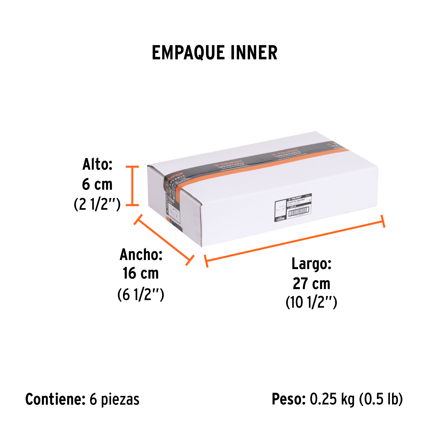 Lentes de seguridad grises, TRUPER Ultralite TRUPER