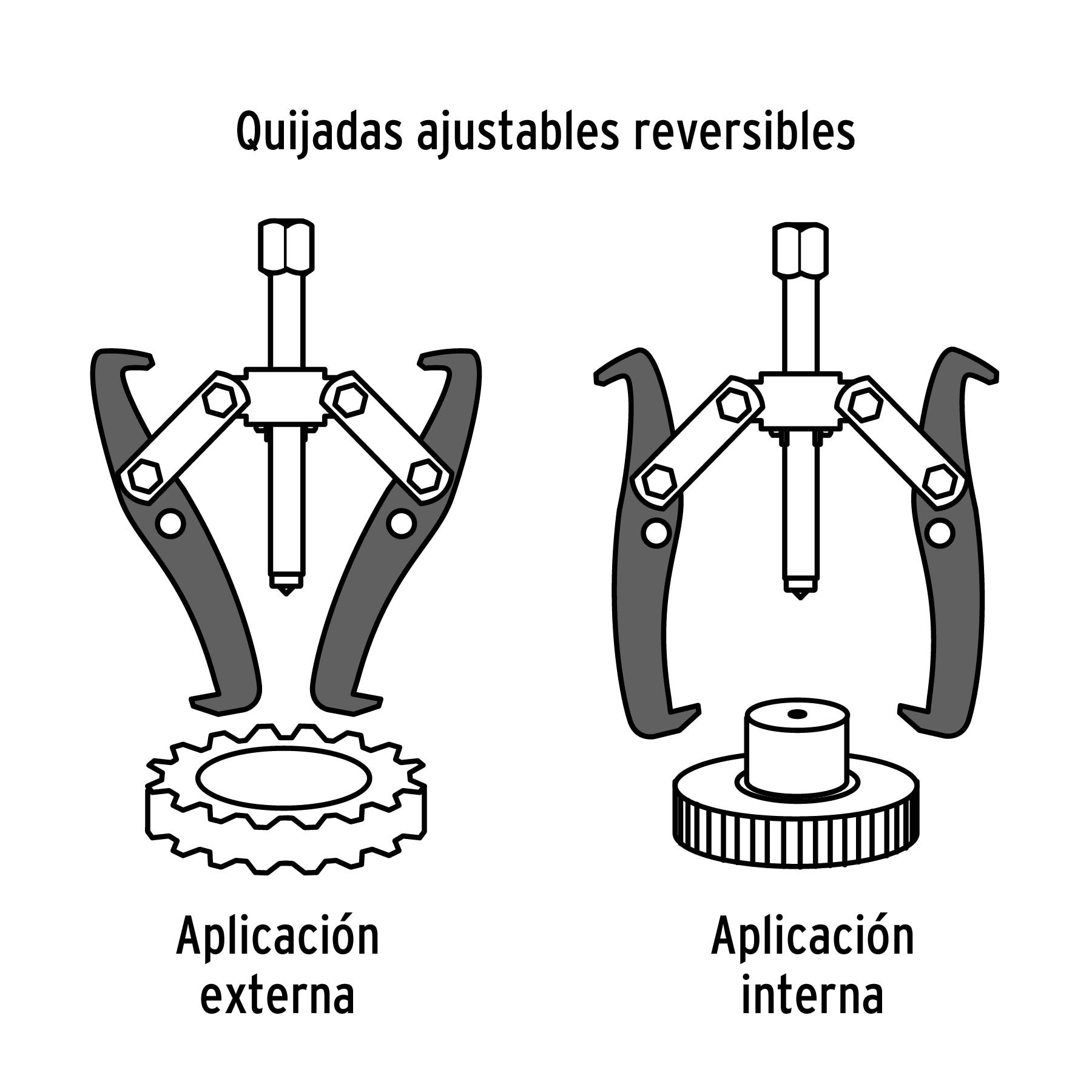 Extractor de poleas, 3 quijadas, 3", TRUPER TRUPER