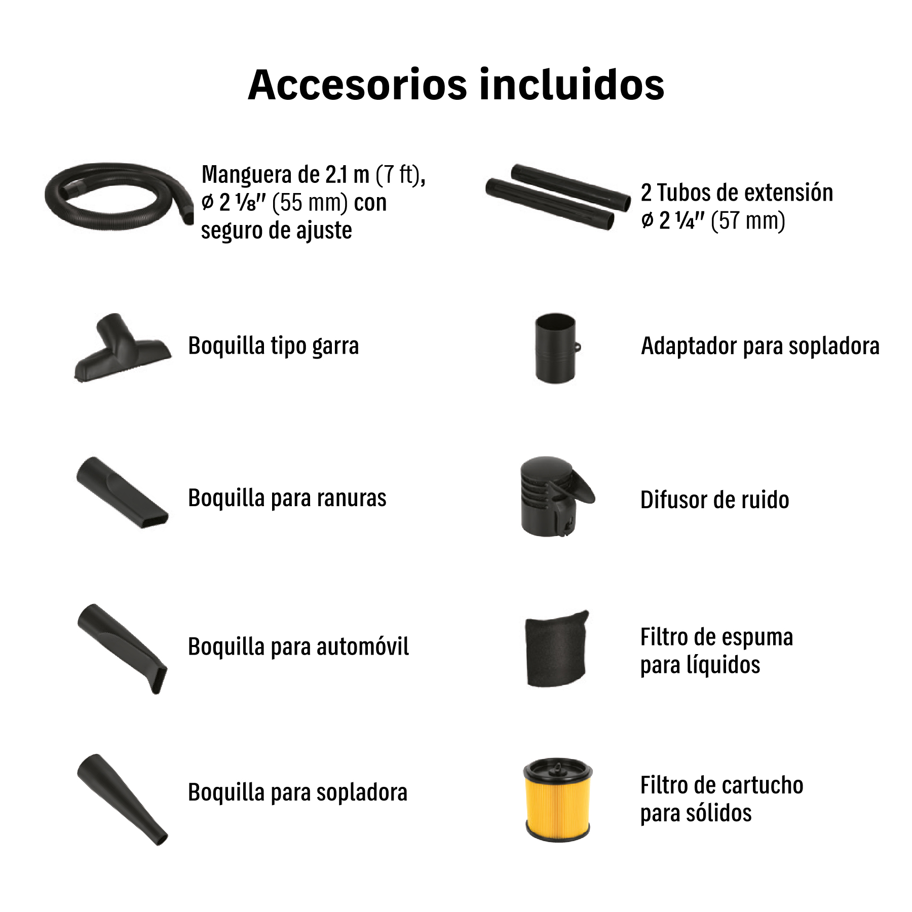 Aspiradora sólidos y líquidos, 12 gal, soplador desmontable TRUPER