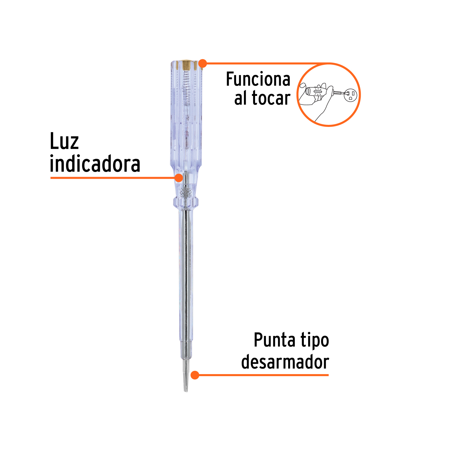 Probador de circuitos de corriente alterna 19 cm, TRUPER TRUPER