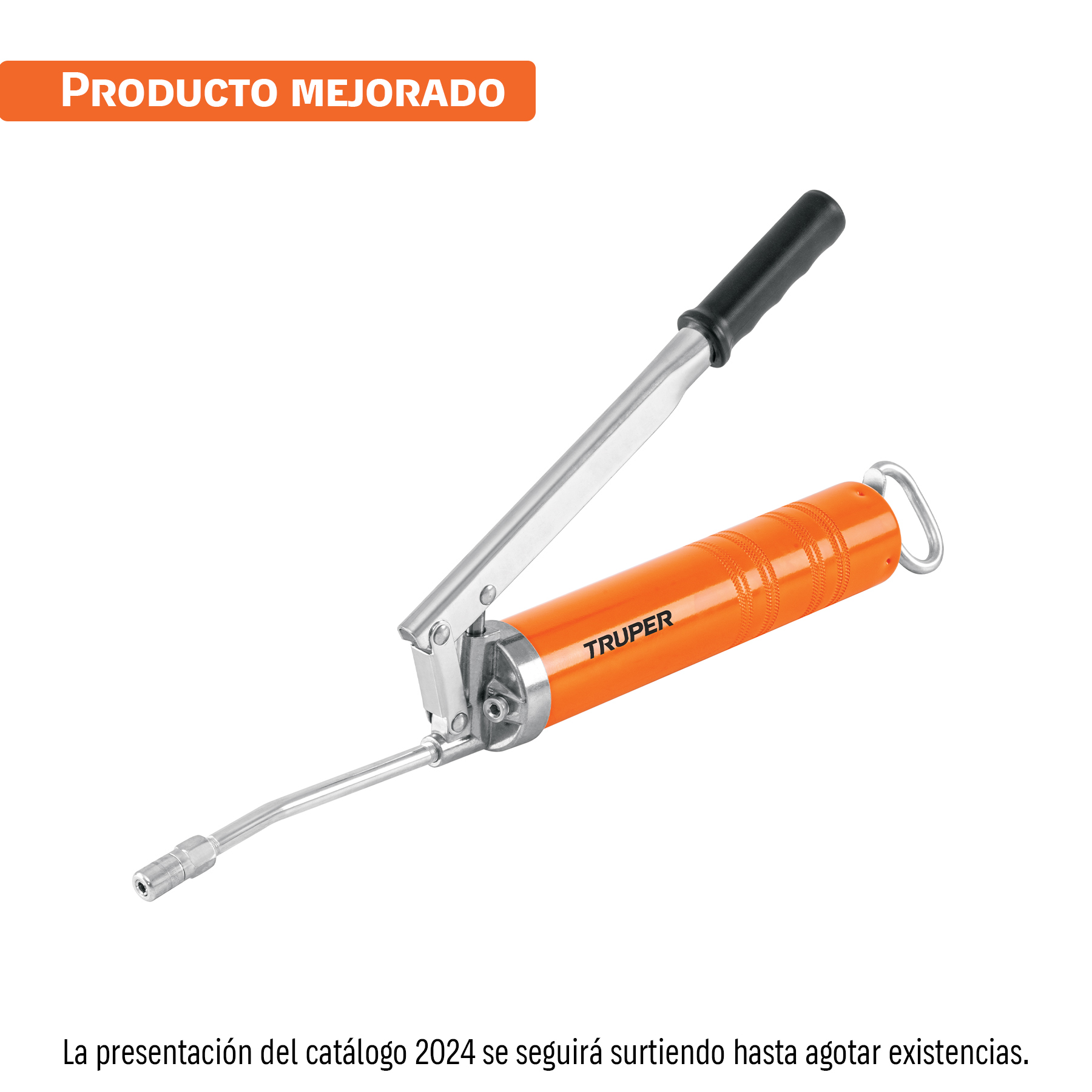 Inyectora de grasa 14 oz, 6000 PSI con grip antiderrapante TRUPER