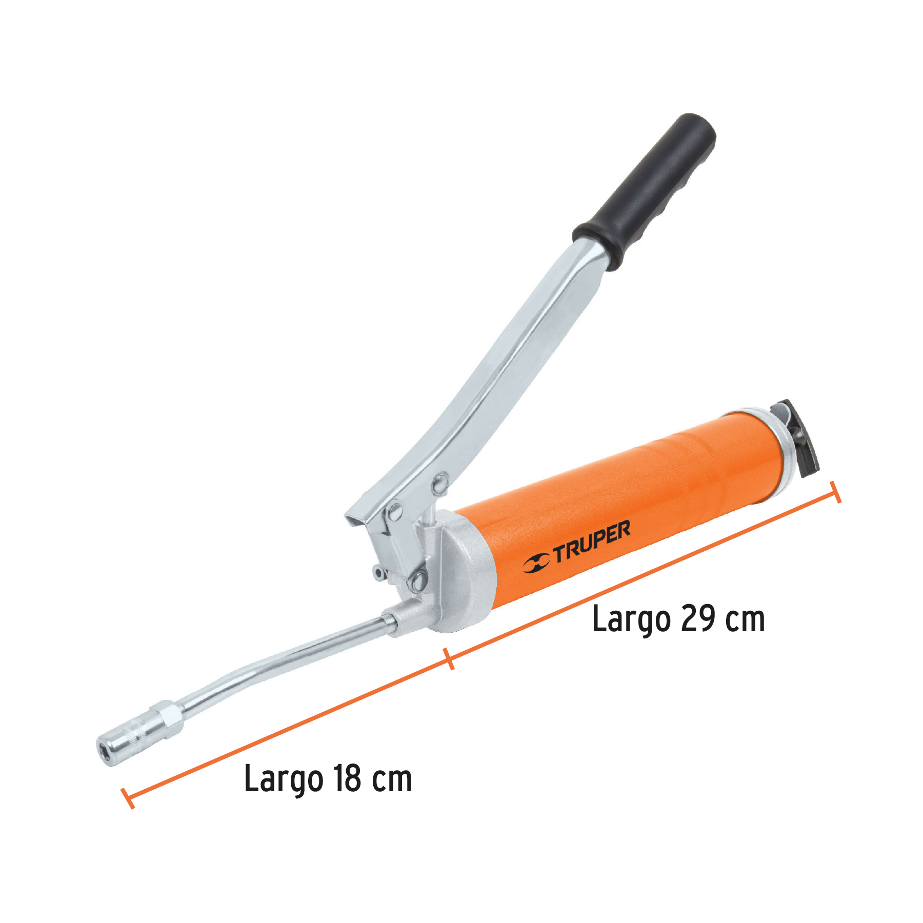 Inyectora de grasa 14 oz, 6000 PSI con grip antiderrapante TRUPER