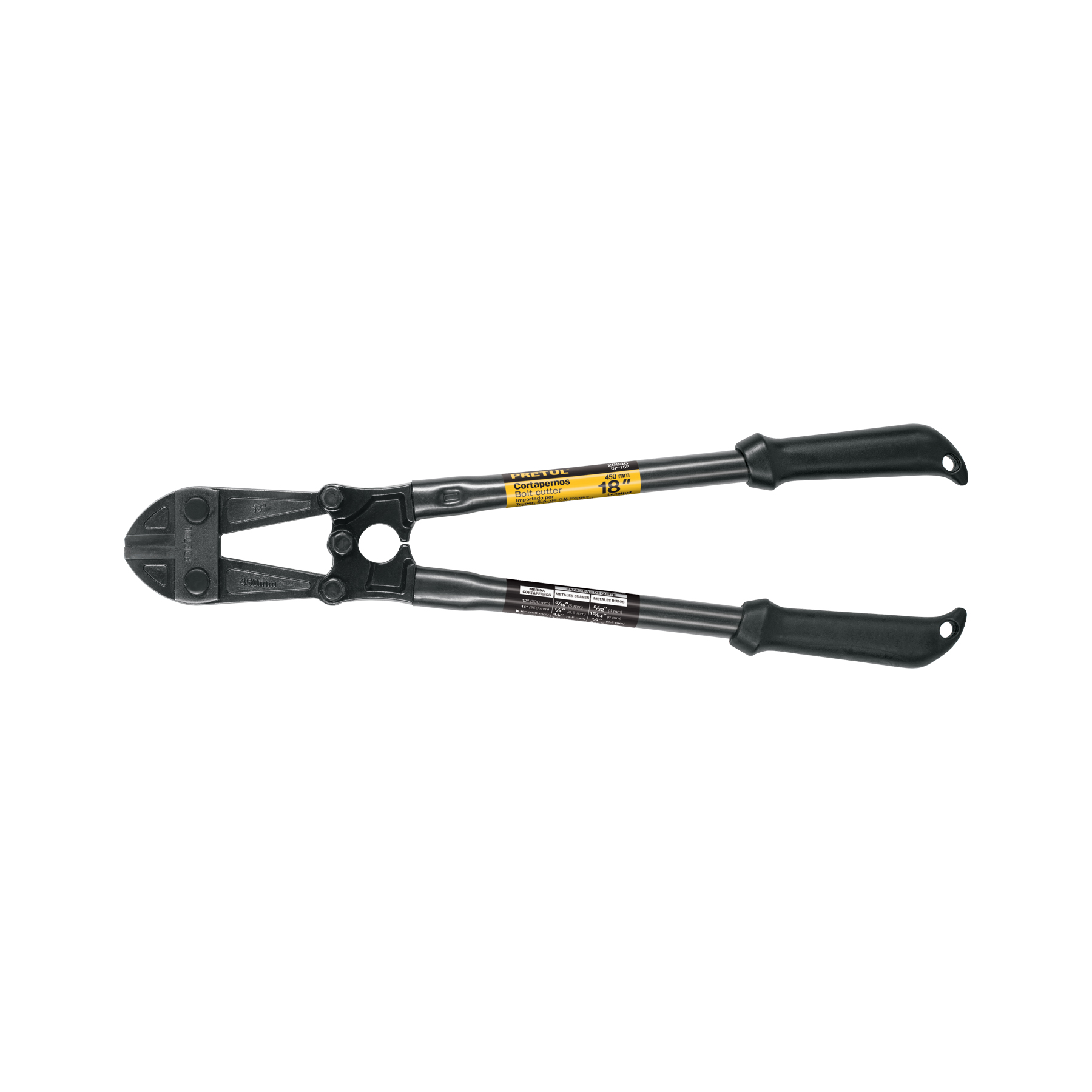 Cortapernos 18", mango tubular, PRETUL PRETUL