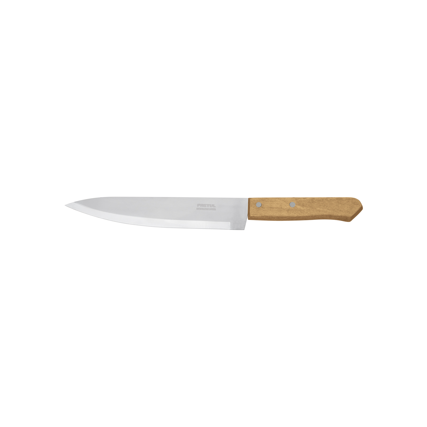 Cuchillo de chef 8" mango de madera, PRETUL PRETUL