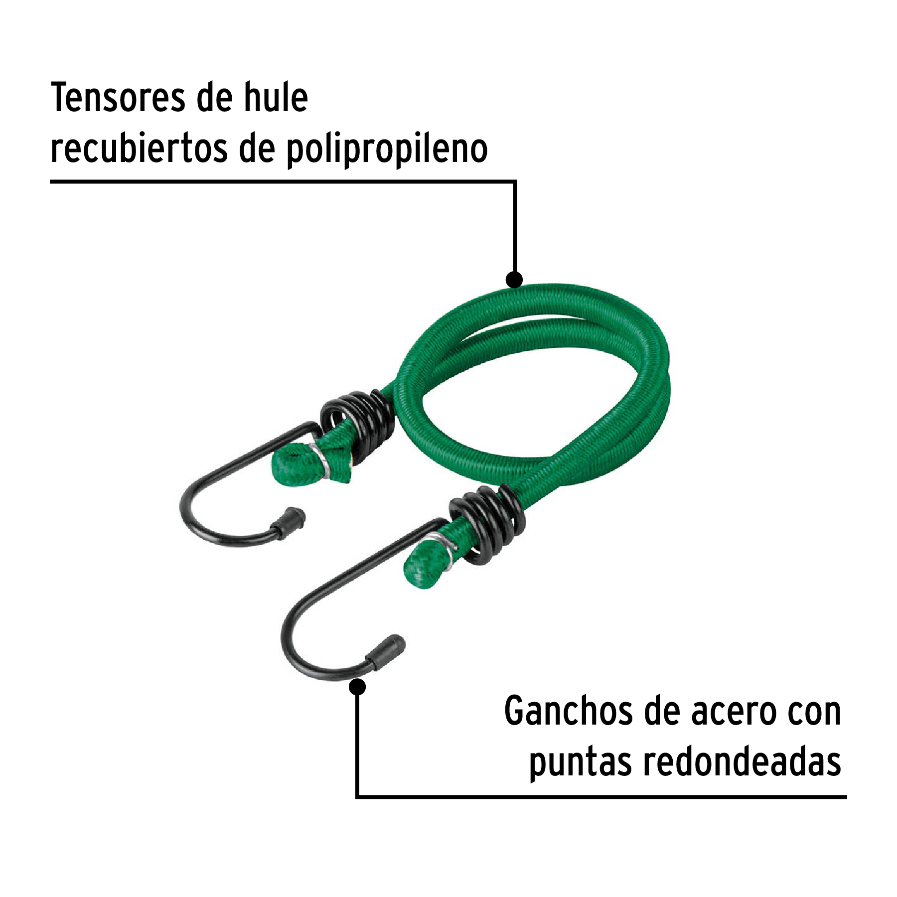 Juego de 8 tensores elásticos, PRETUL PRETUL