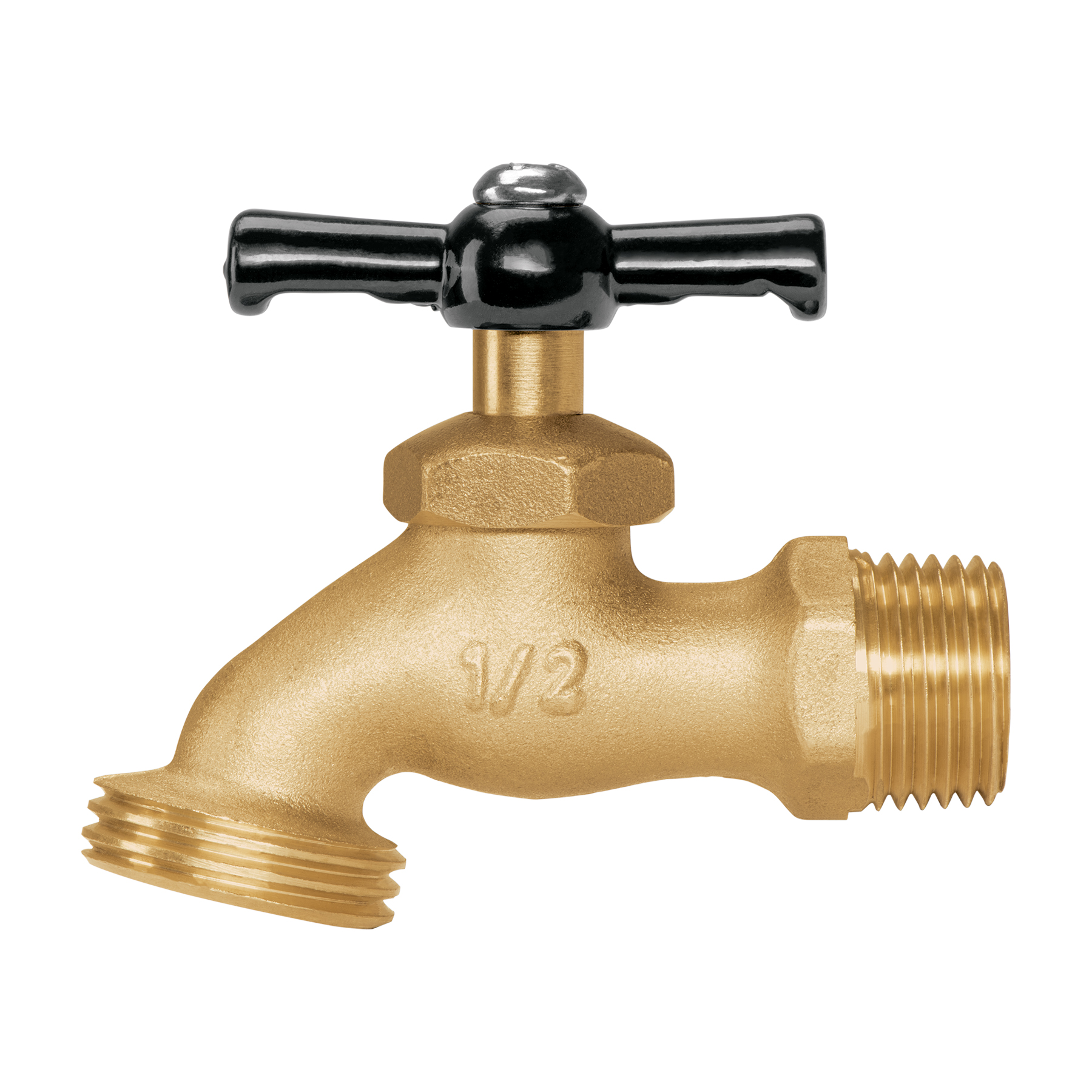 Llave p/manguera, de latón 100g, 1/2", blíster, PRETUL PRETUL
