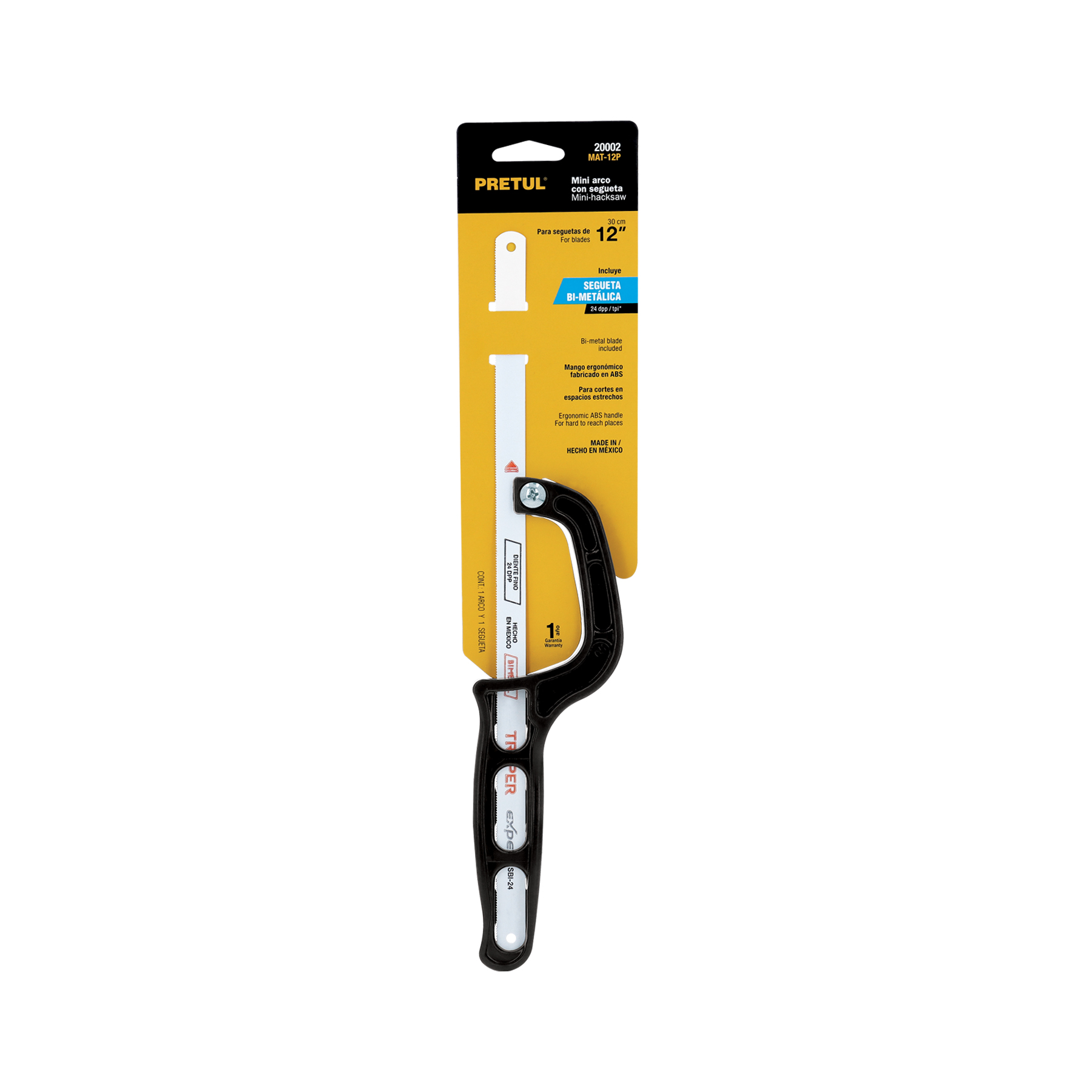 Mini arco 12" de plástico para segueta, PRETUL PRETUL