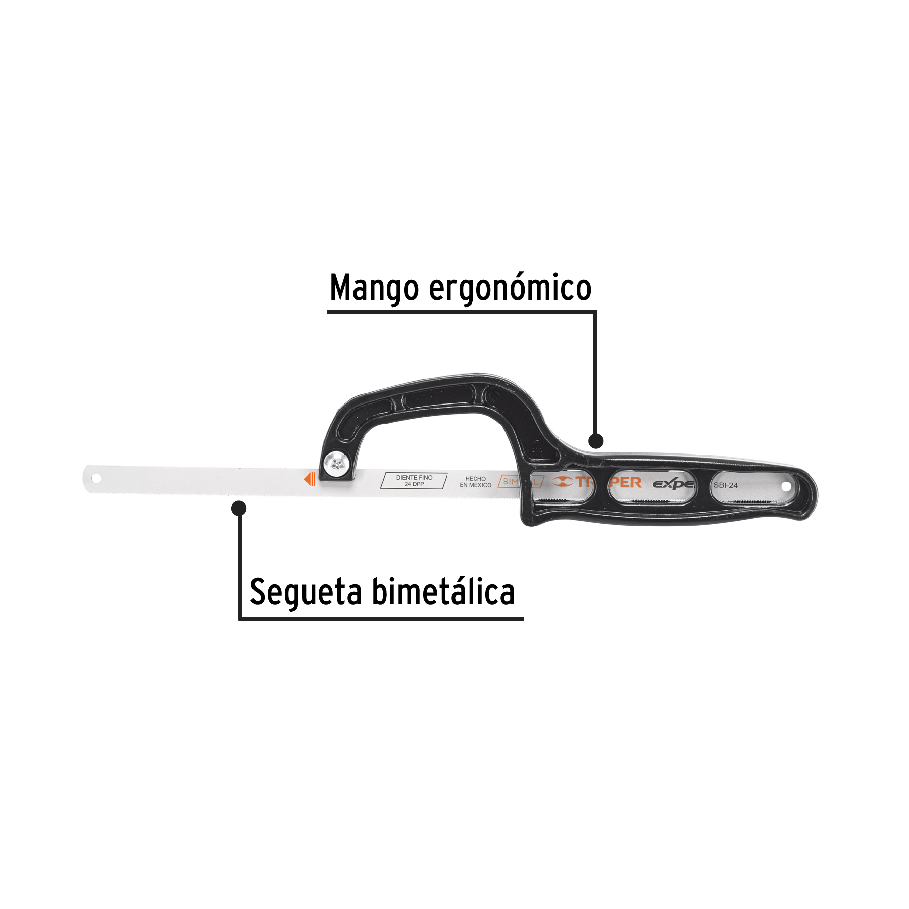 Mini arco 12" de plástico para segueta, PRETUL PRETUL