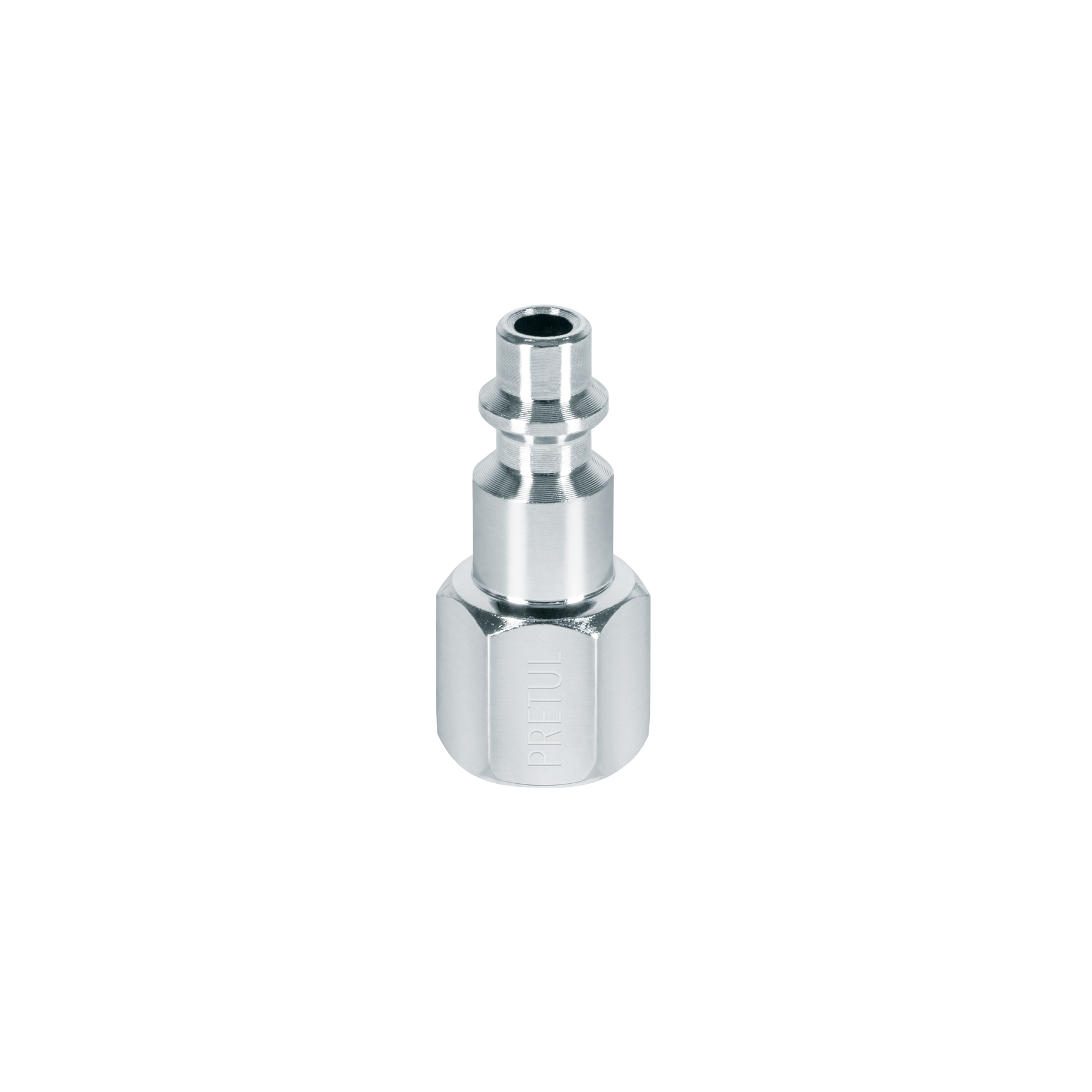 Conector rápido de acero, hembra, cuerda 1/4" NPT, PRETUL PRETUL