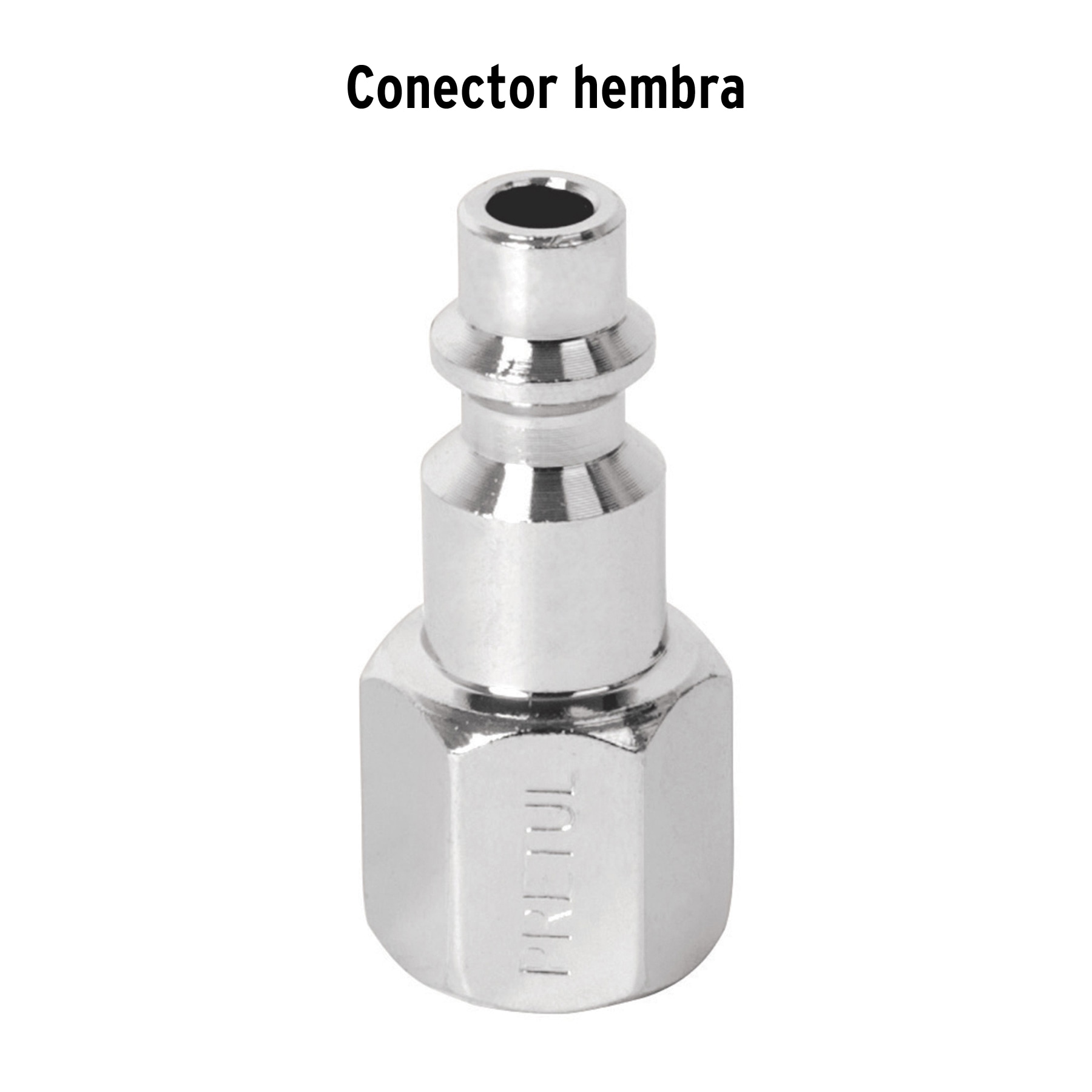 Conector rápido de acero, hembra, cuerda 1/4" NPT, PRETUL PRETUL