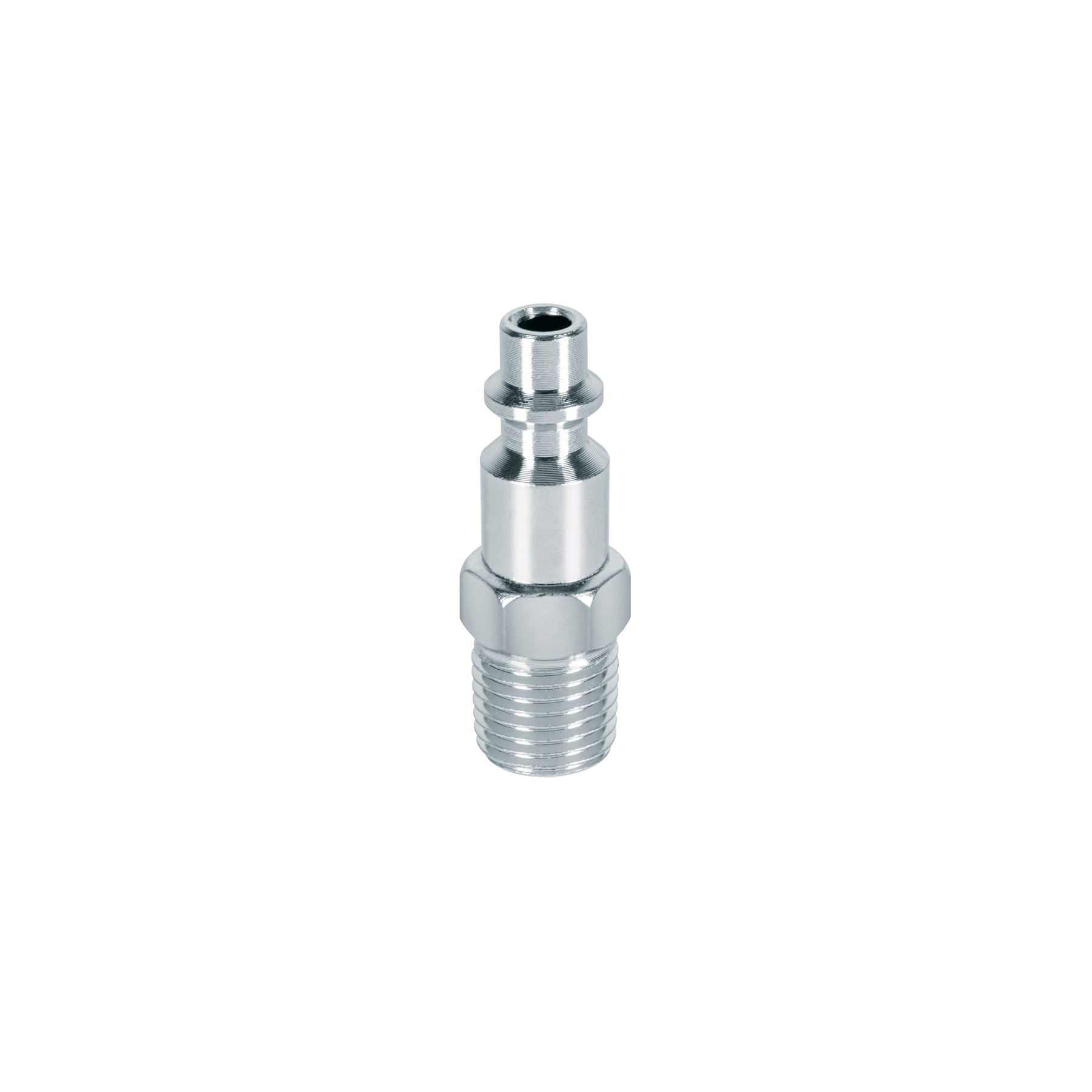 Conector rápido de acero, macho, cuerda 1/4" NPT, PRETUL PRETUL
