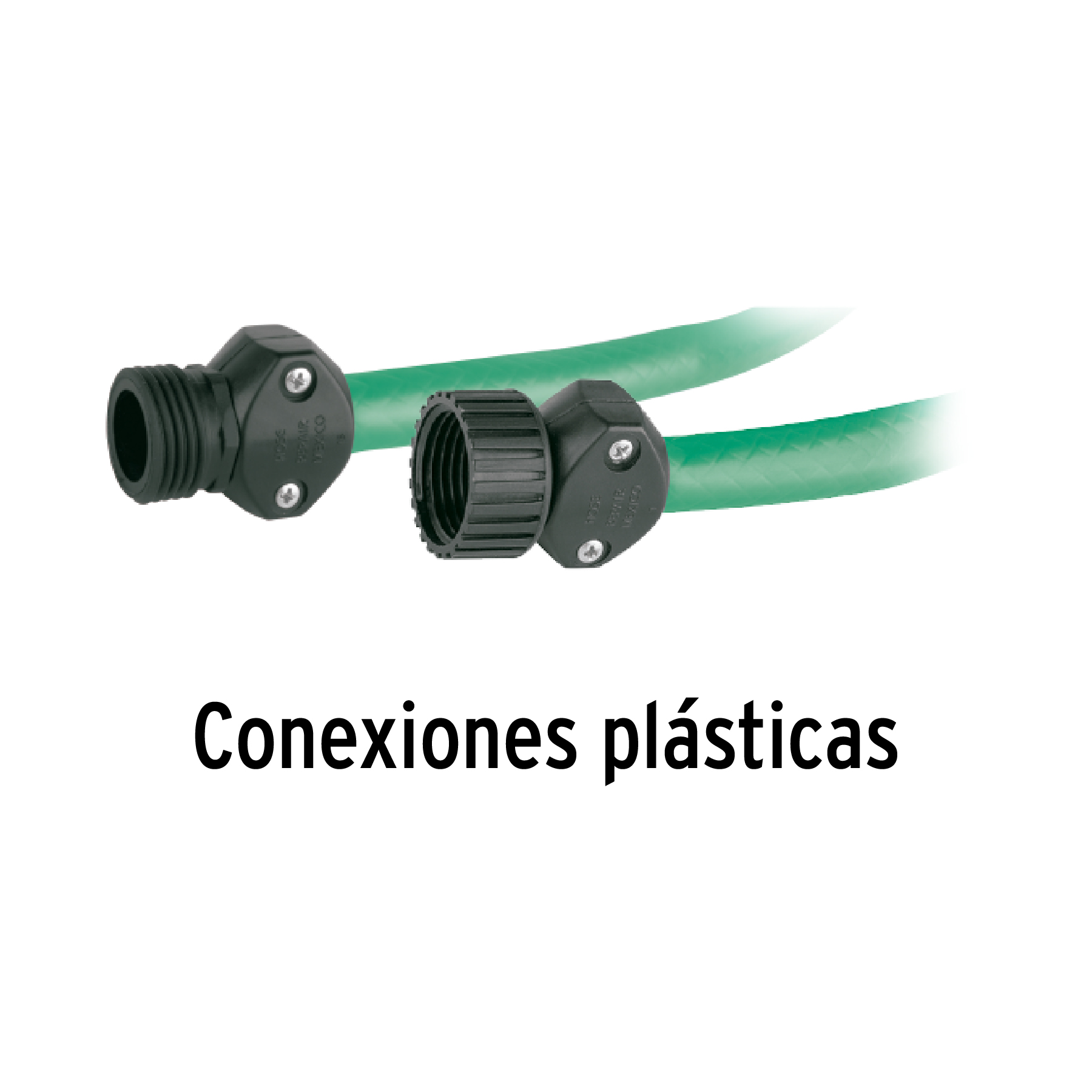 Manguera verde 1/2" 3 capas 10m conexiones plásticas, PRETUL PRETUL