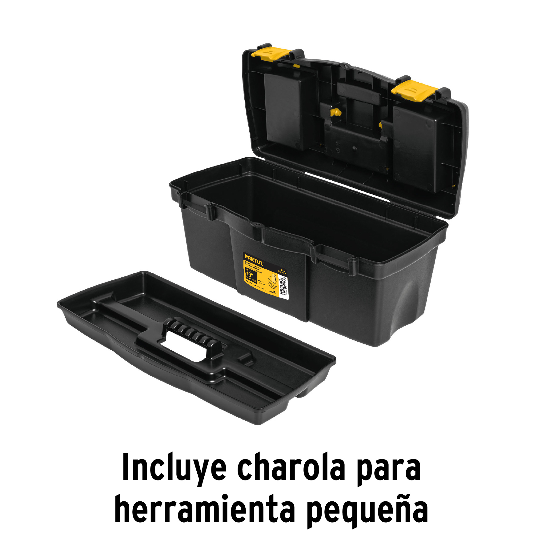 Caja para herramienta de 19" con compartimentos, PRETUL PRETUL