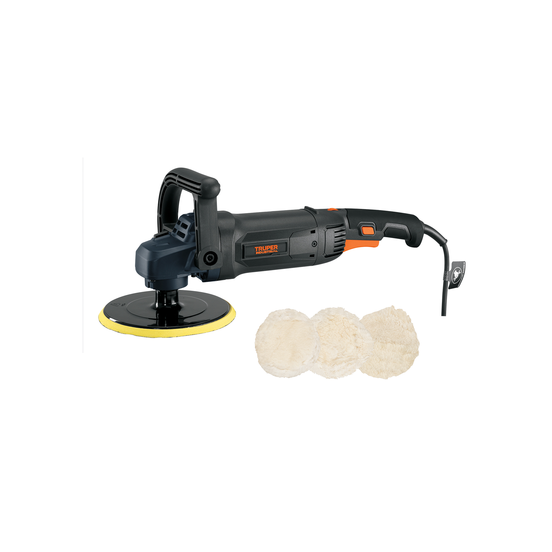Pulidora rotativa 7", 1200W, TRUPER INDUSTRIAL TRUPER