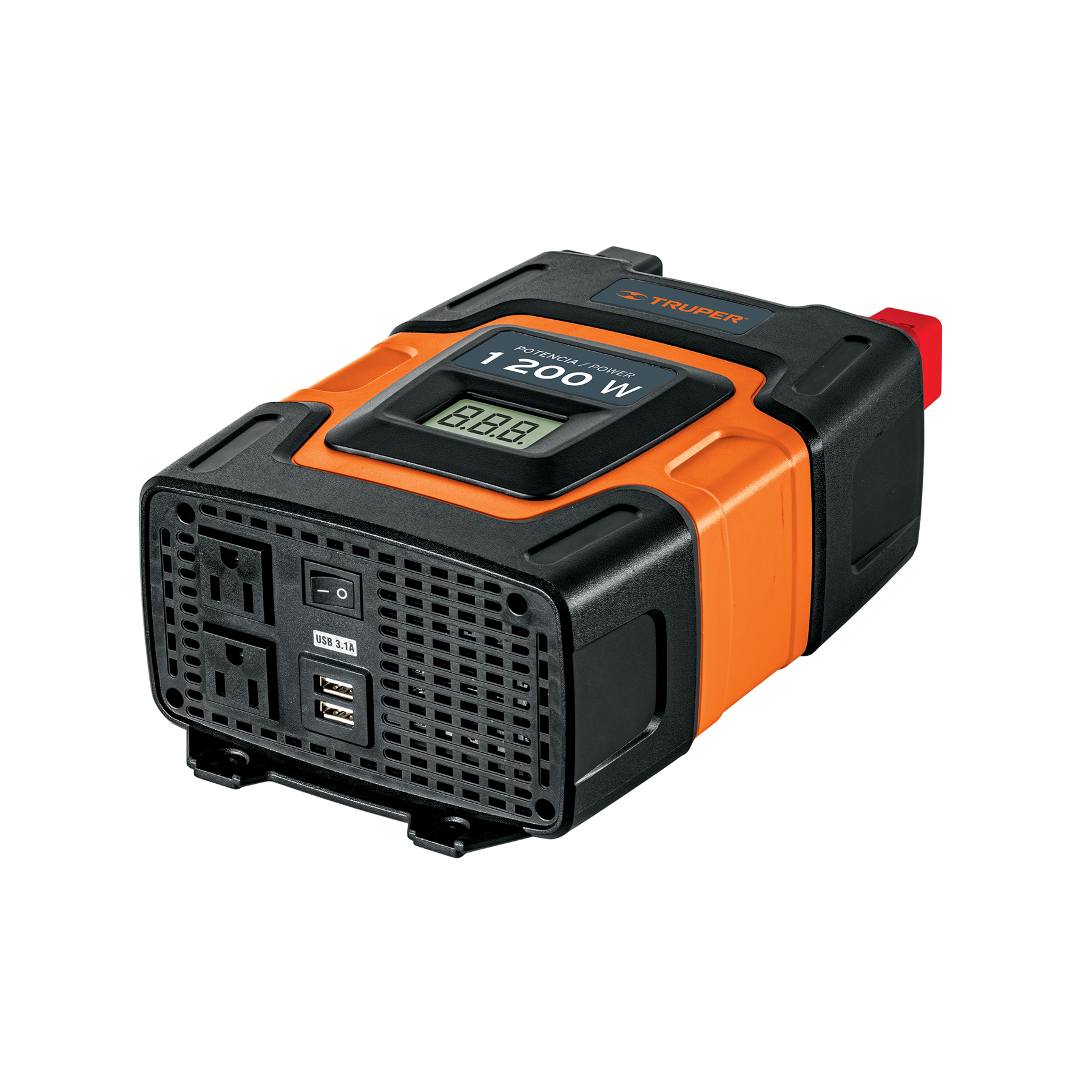 Inversor de corriente de 1200 W con puertos USB, TRUPER TRUPER