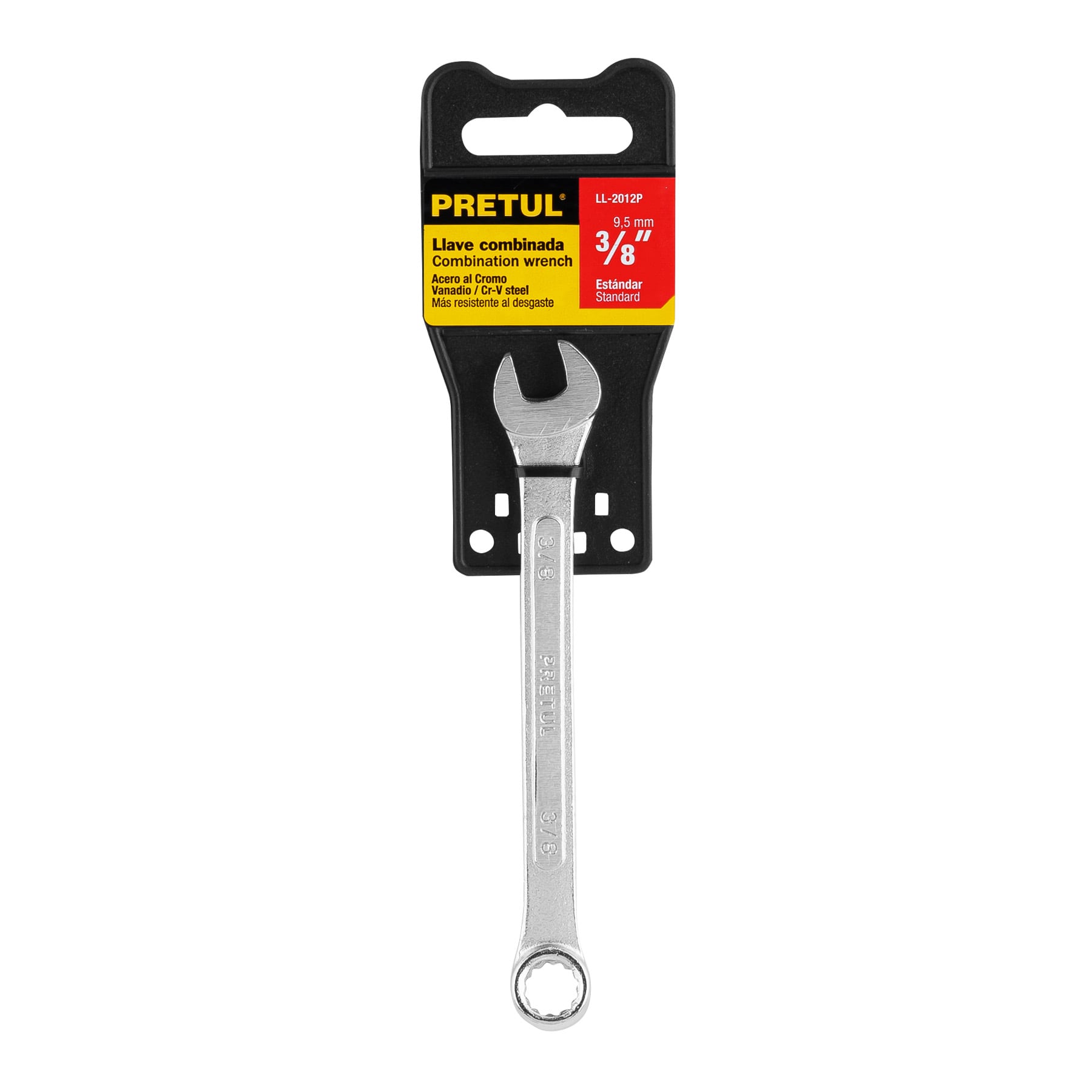 Llave combinada 3/8" x 140 mm de largo, PRETUL PRETUL