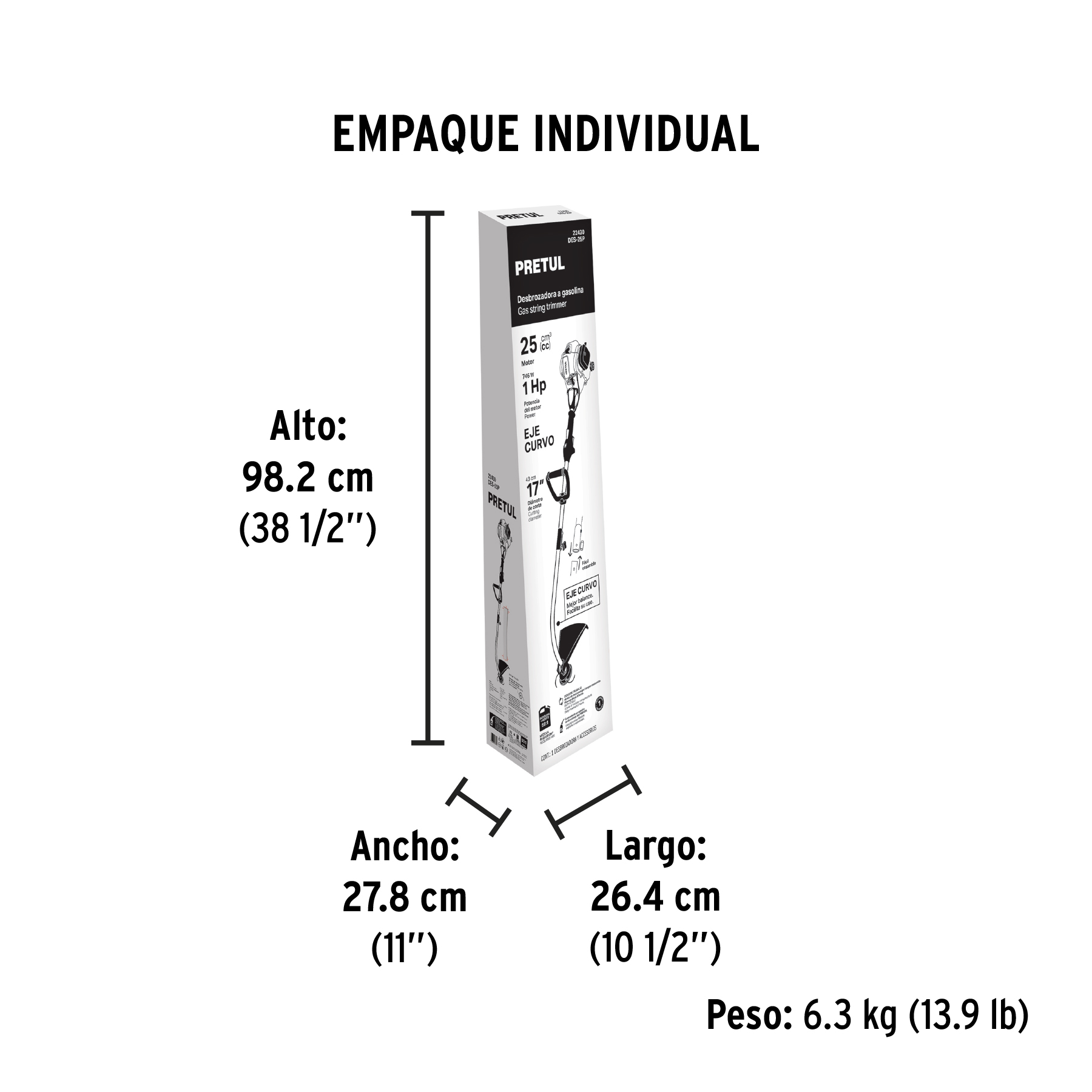 Ficha técnica 928574/R2.7-DES-25P Truper® - Es mucha herramienta PRETUL