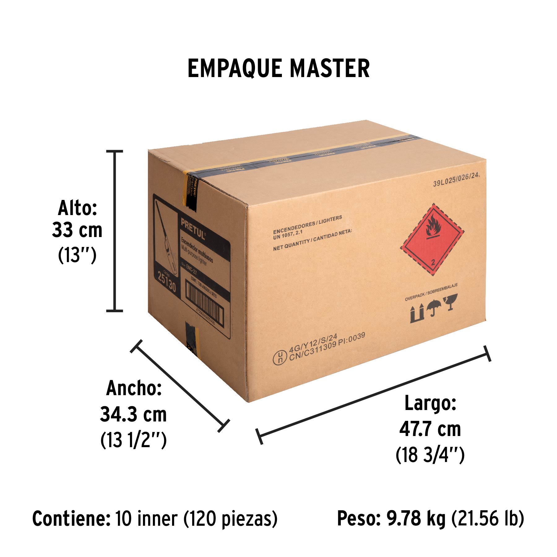 Encendedor para cocina, 27 cm, Pretul PRETUL