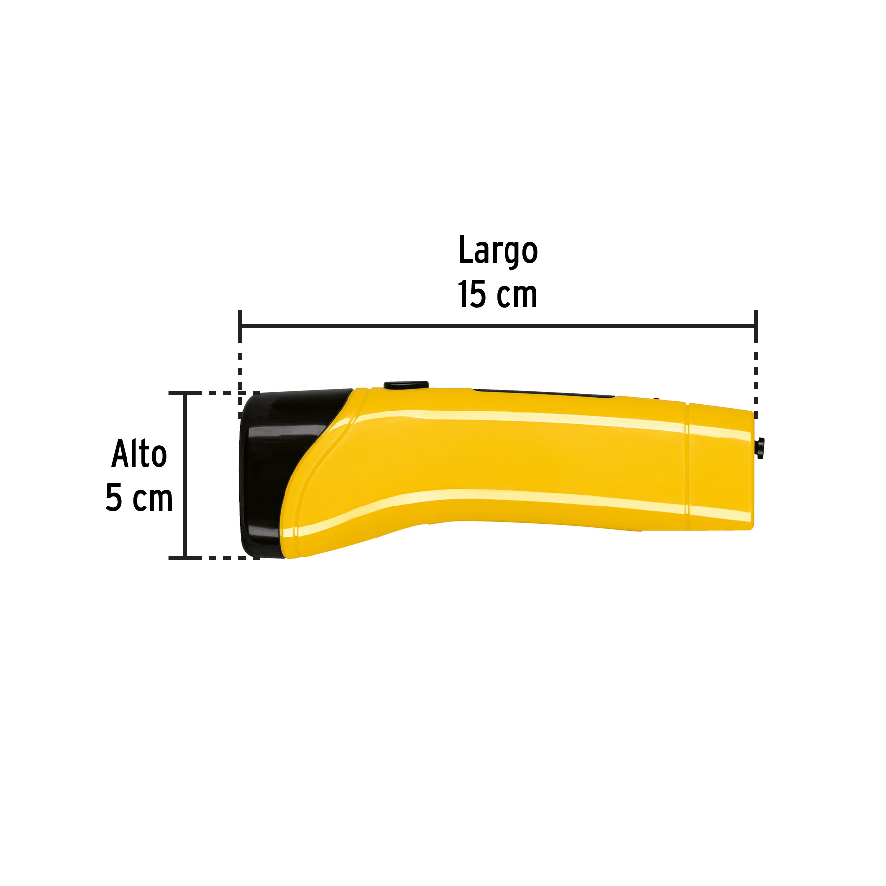 Linterna plástica de LED, 50 lm, recargable, PRETUL PRETUL