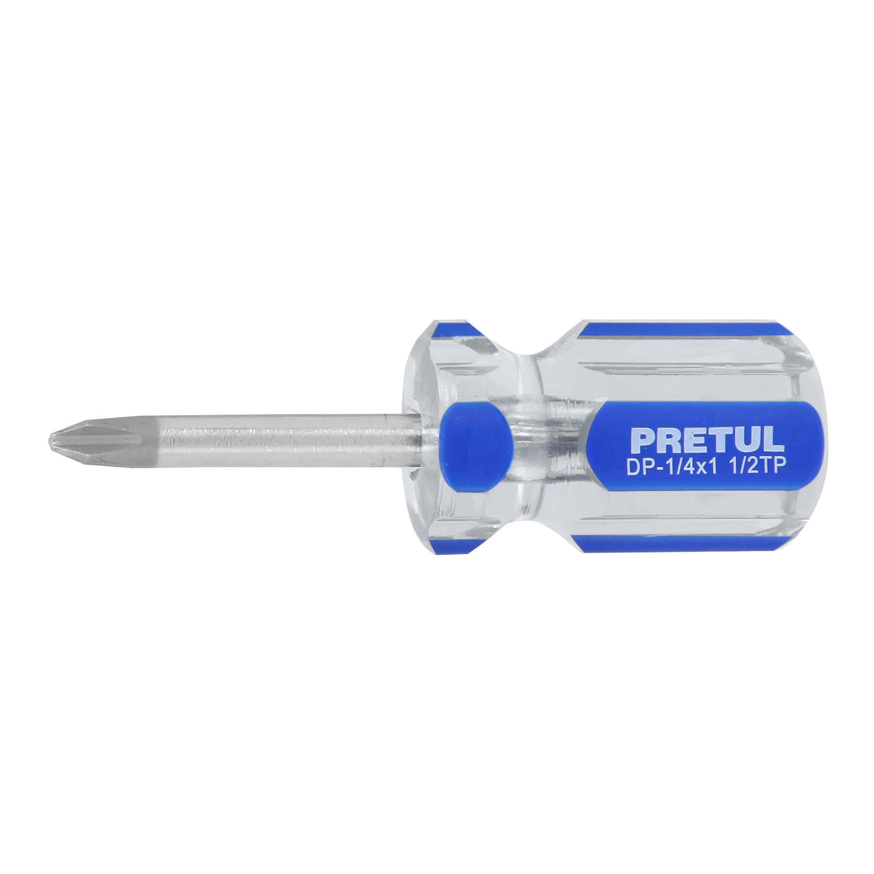 Desarmador de cruz 1/4 x 1-1/2" mango de PVC, PRETUL PRETUL