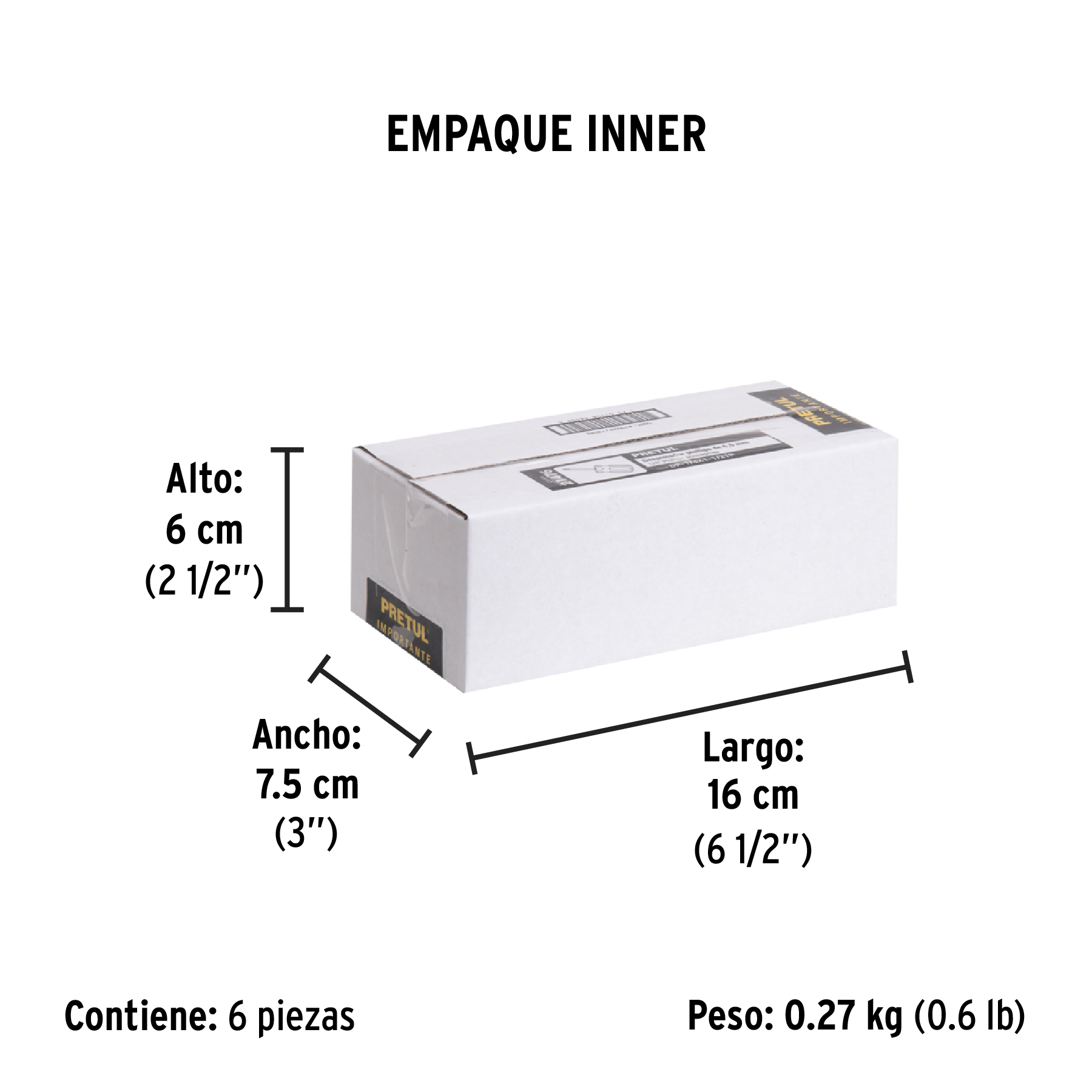 Desarmador de cruz 1/4 x 1-1/2" mango de PVC, PRETUL PRETUL