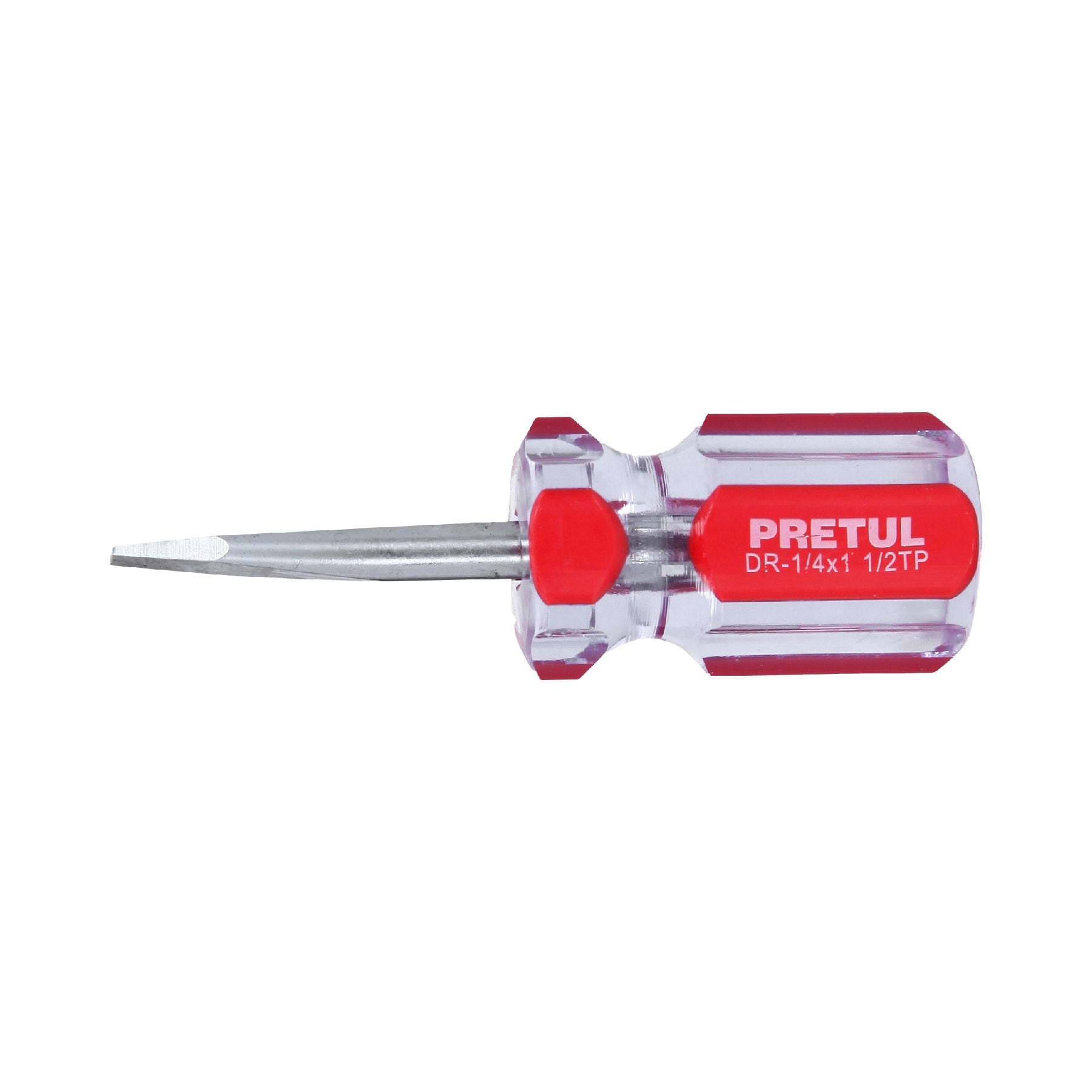 Desarmador plano 1/4 x 1-1/2" mango de PVC, PRETUL PRETUL