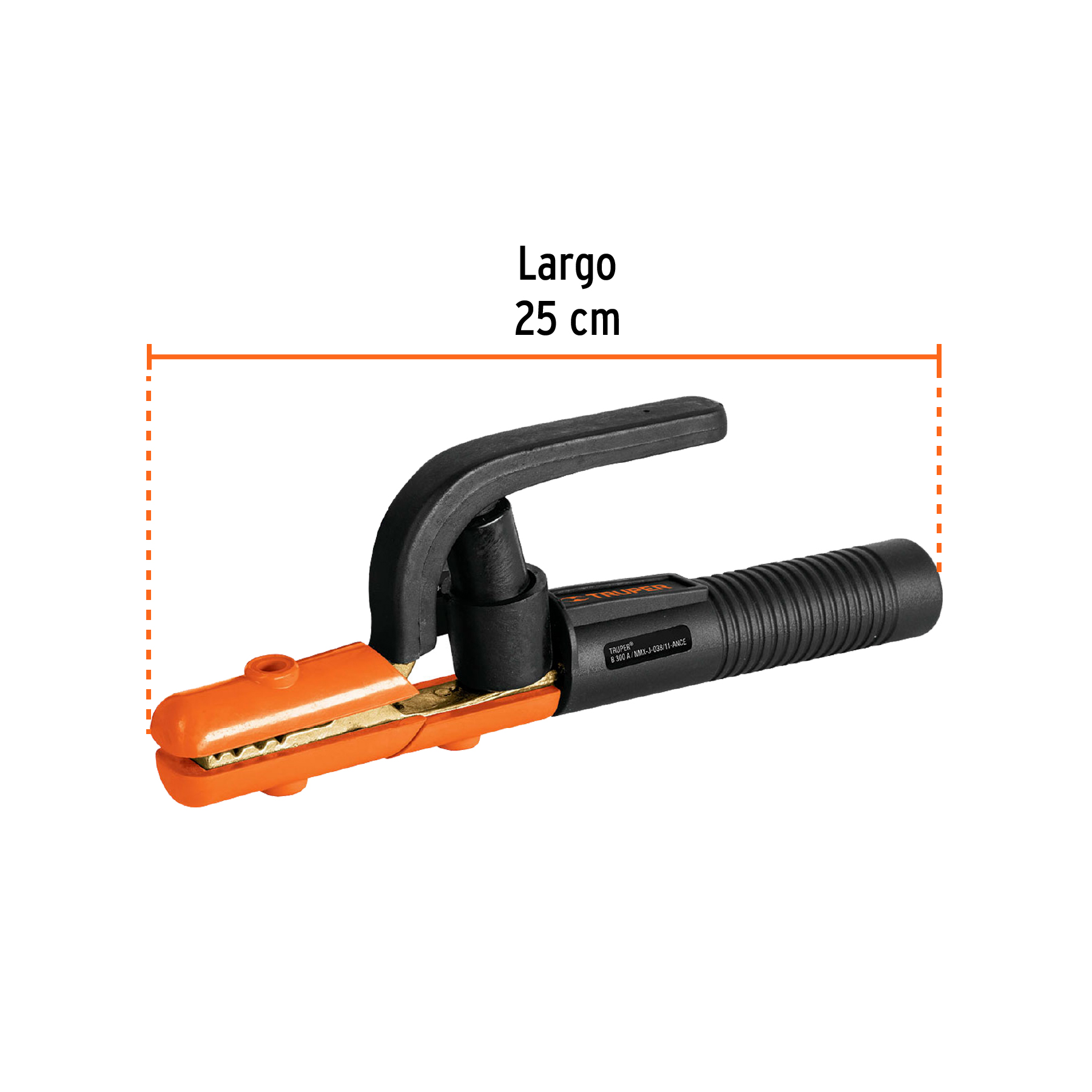 Pinza porta electrodo de 300 A, TRUPER TRUPER