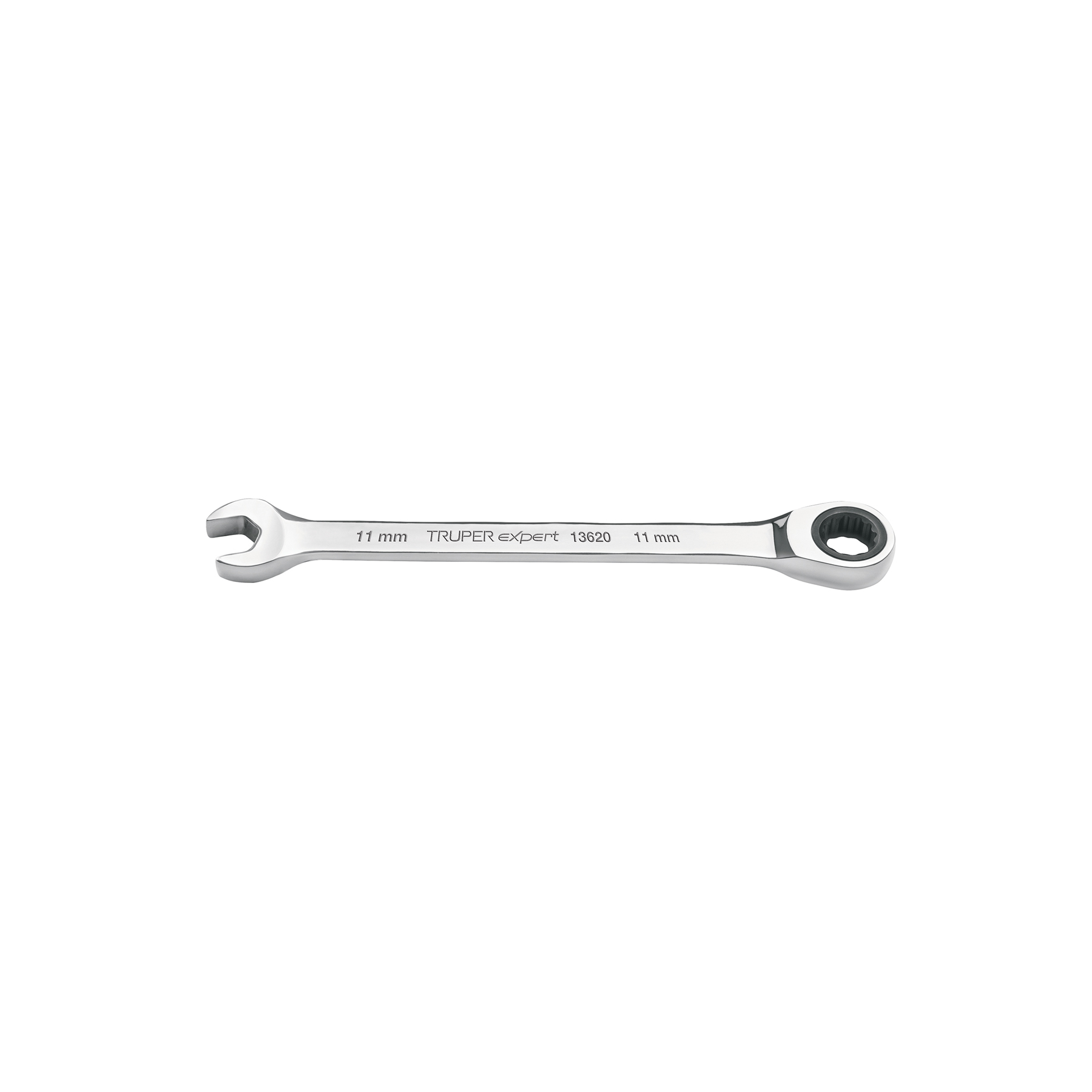 Llave combinada con matraca 11mm x 160 mm largo, EXPERT TRUPER