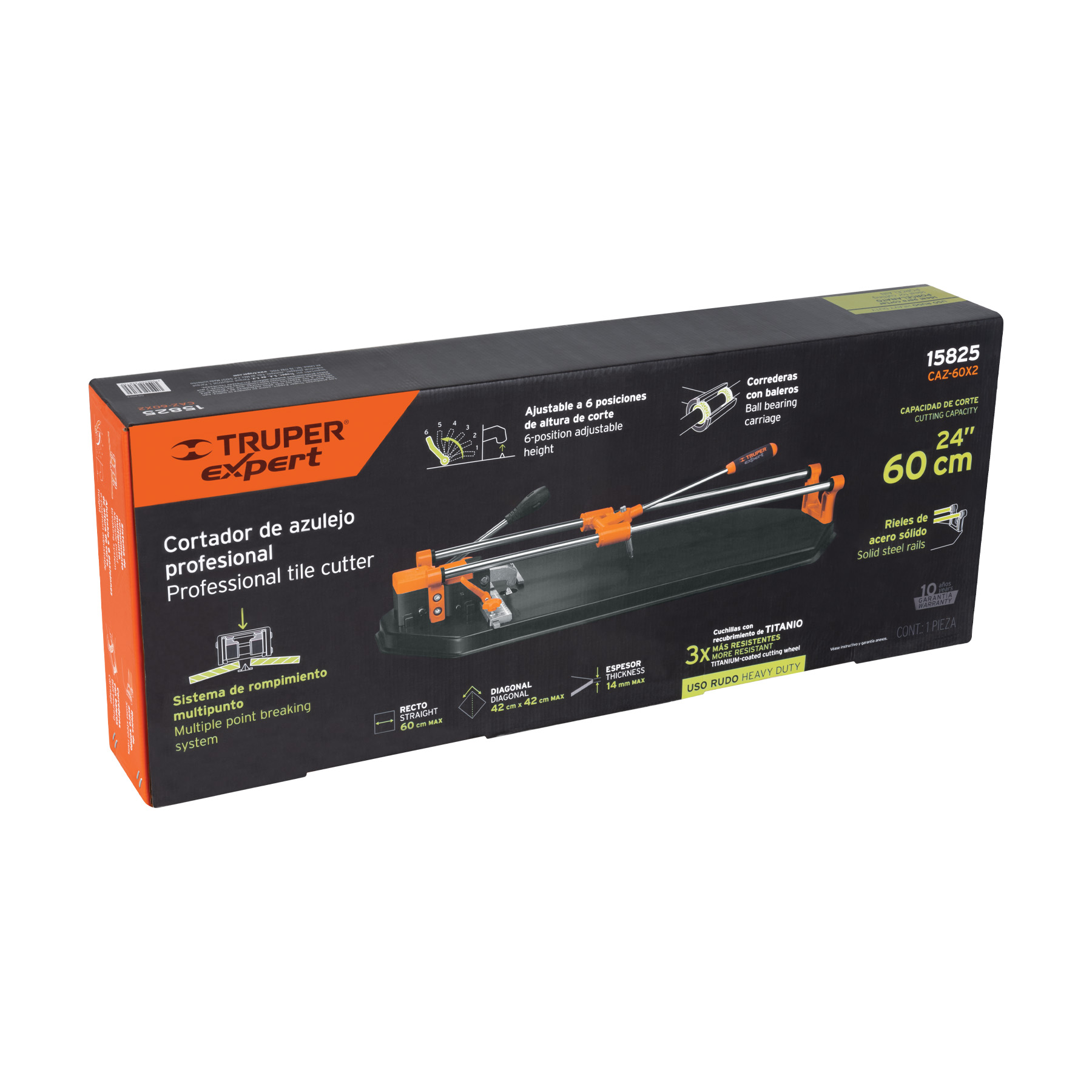 Cortador azulejo 24" (60cm) romp.multipunto en caja, EXPERT TRUPER