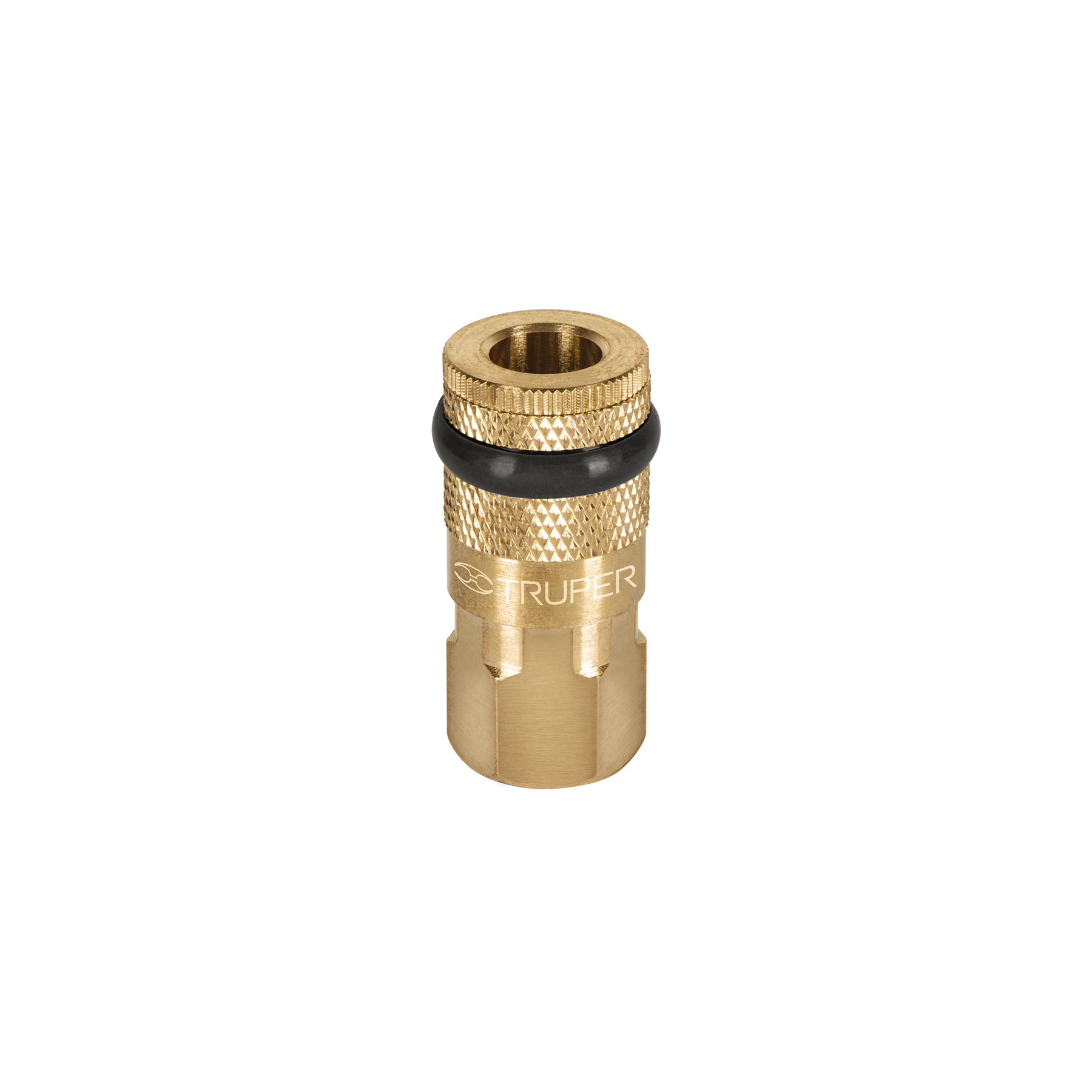 Cople rápido de latón, hembra, cuerda 1/4" NPT, TRUPER TRUPER