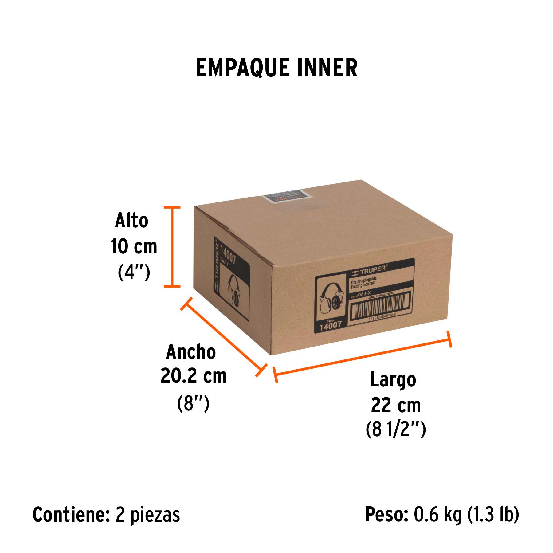Orejera plegable, ajustable, TRUPER TRUPER
