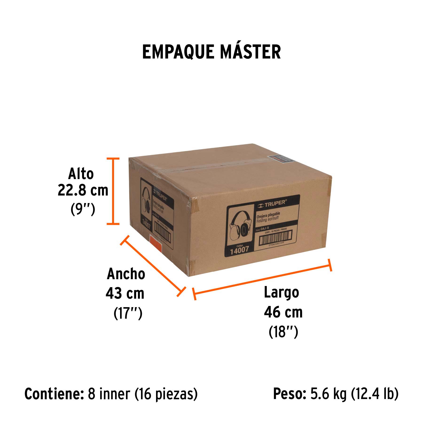 Orejera plegable, ajustable, TRUPER TRUPER
