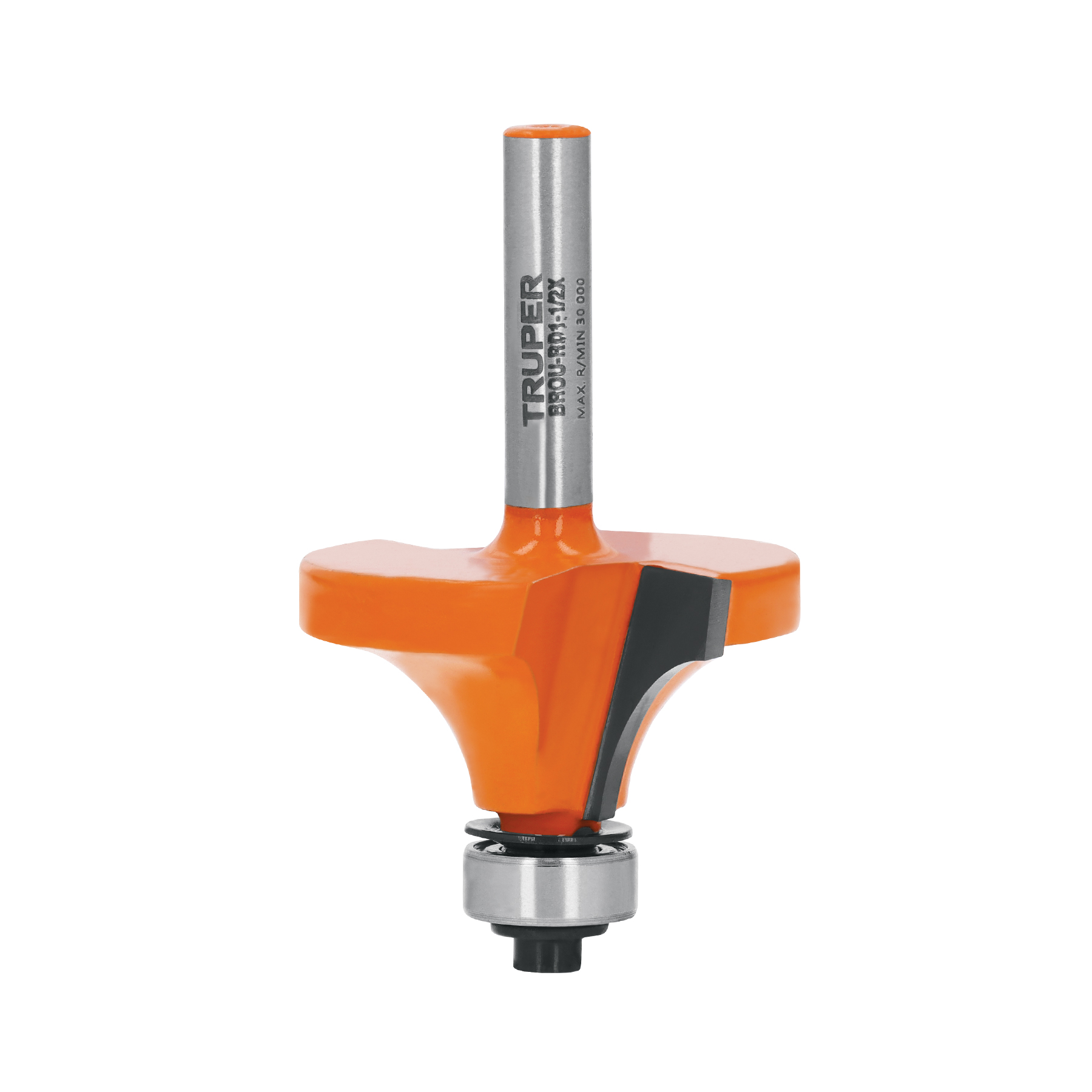 Broca para router, redondeado, 1-1/2" con balero, TRUPER TRUPER