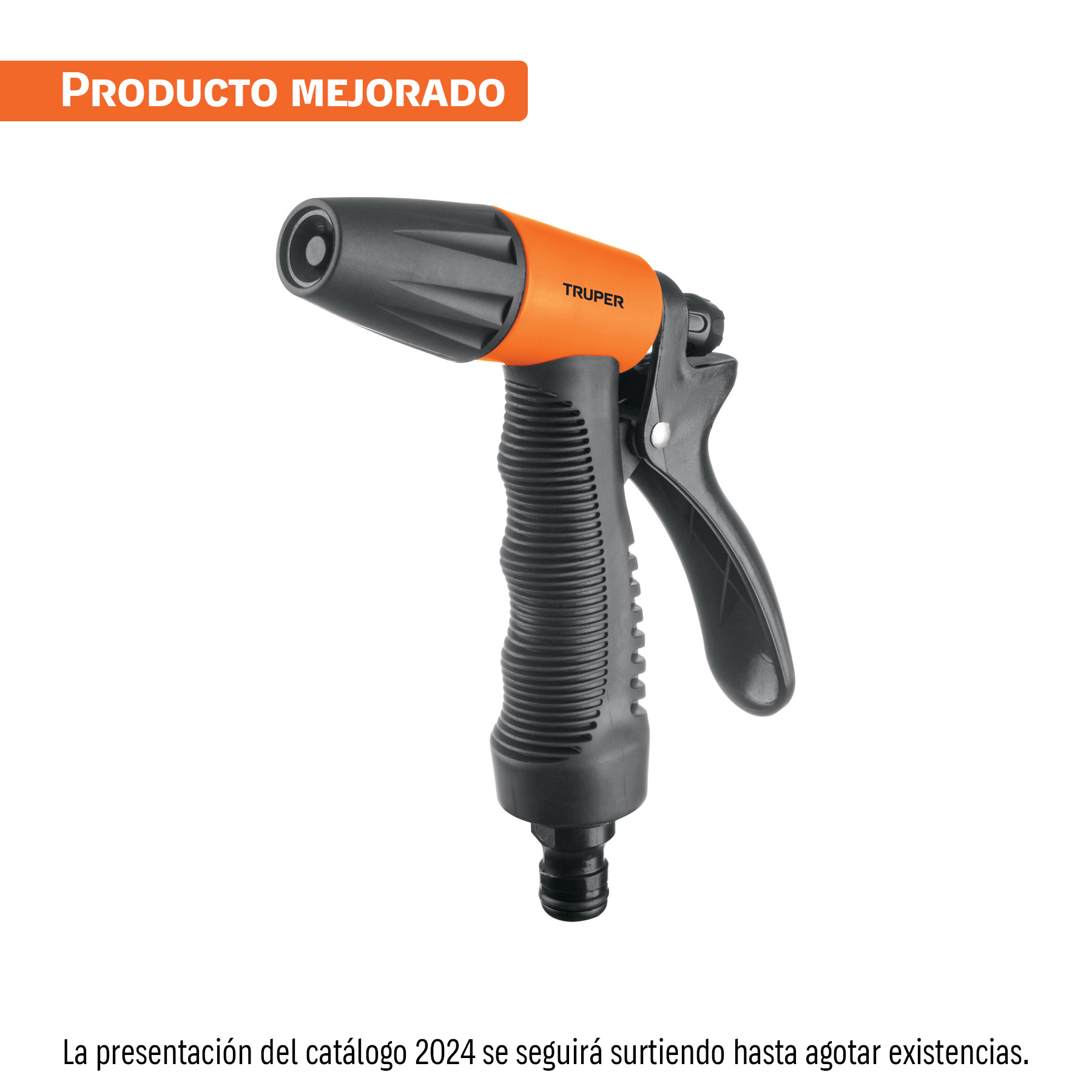 Pistola para riego de 2 funciones plástica con recubrimiento TRUPER