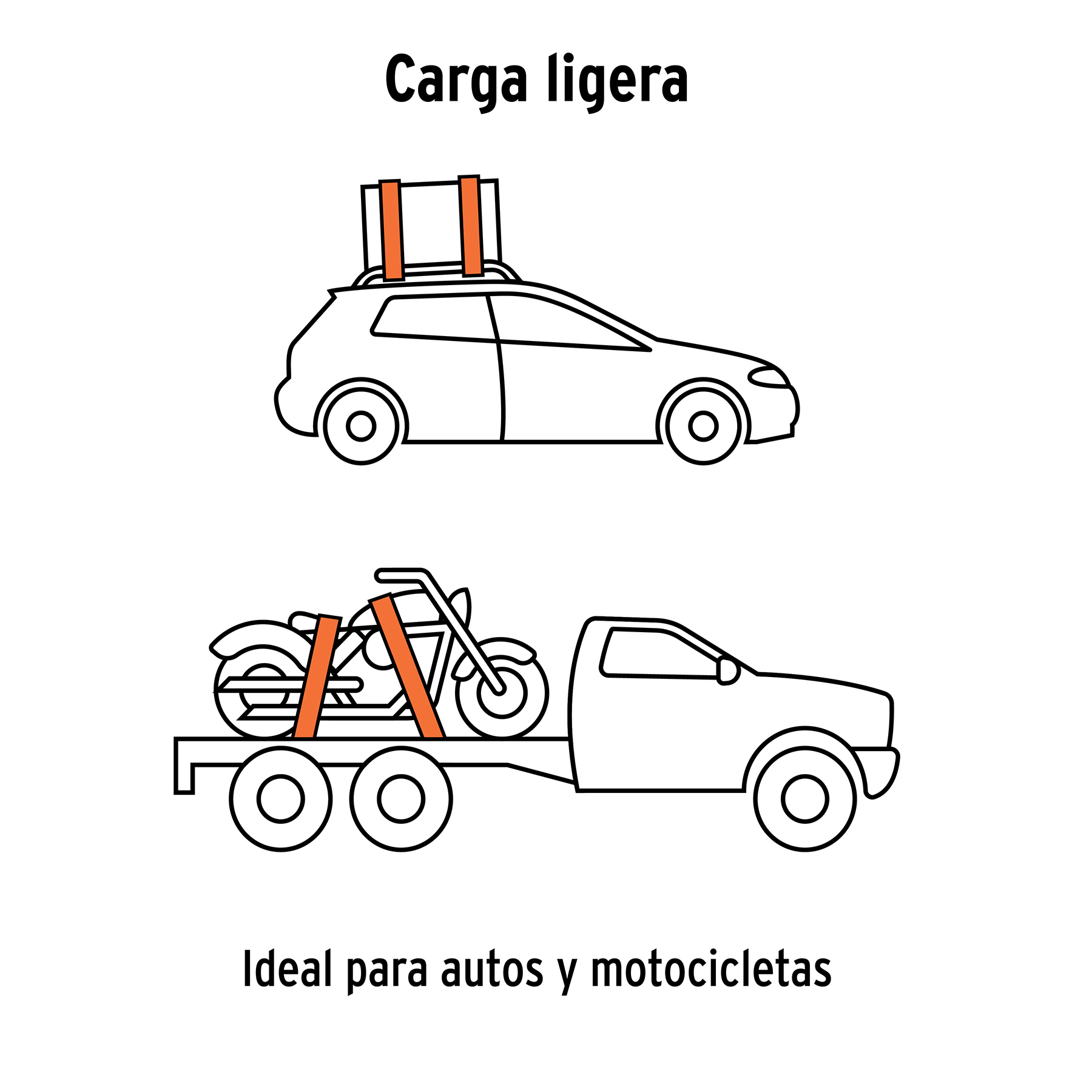 Juego de 2 sujetadores con matraca carga máxima 1000 kg TRUPER
