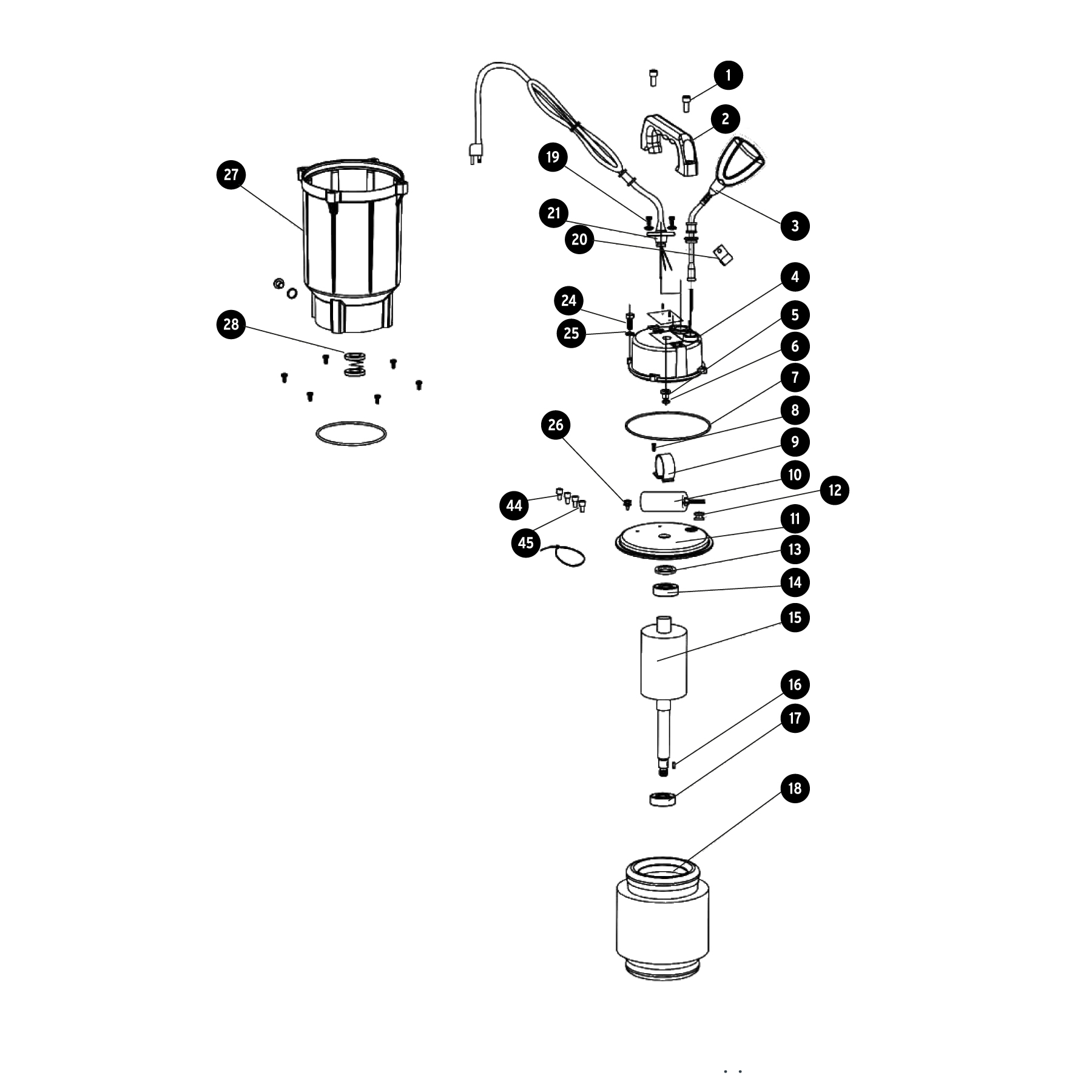 Bomba sumergible cubierta aluminio,agua limpia,1/2HP, TRUPER TRUPER