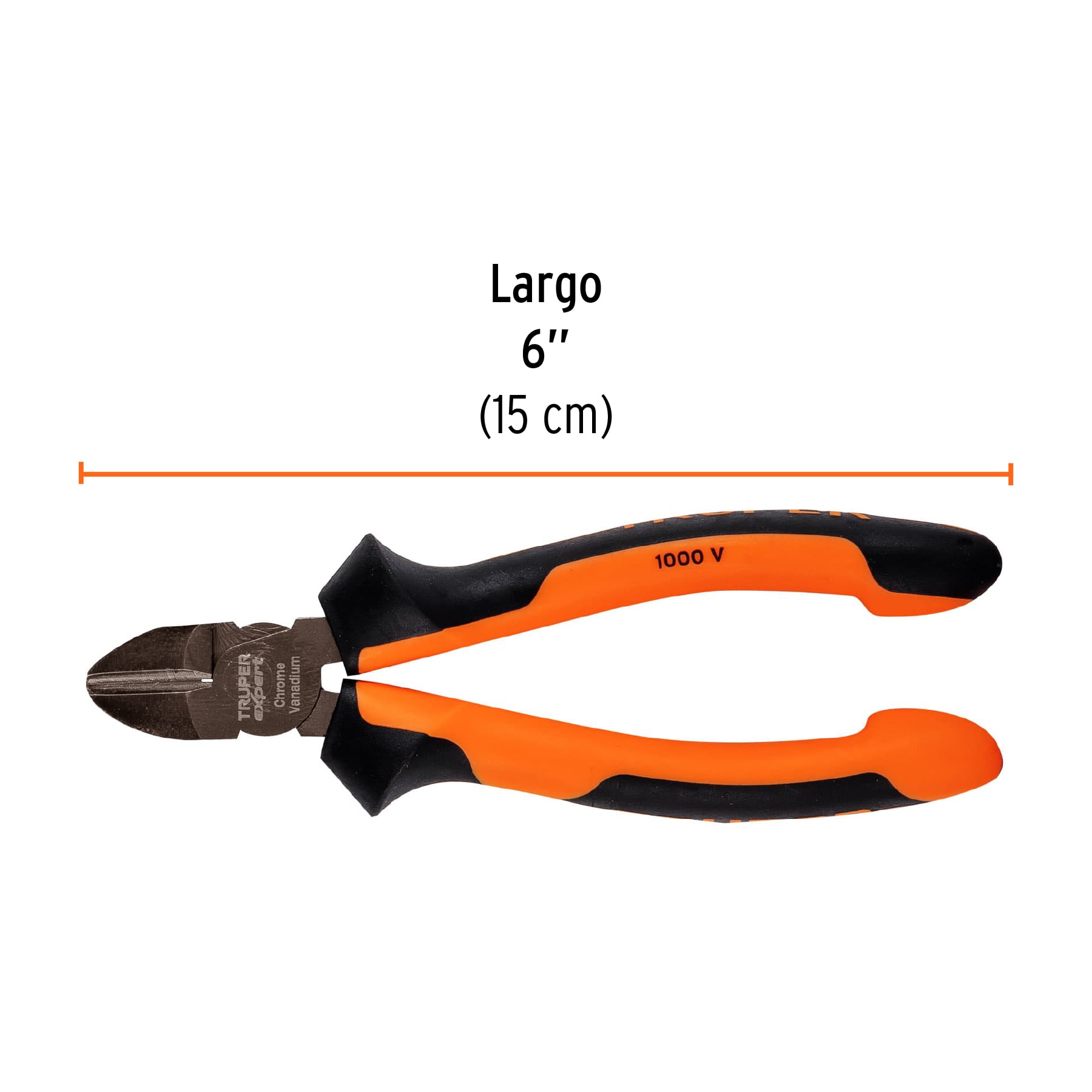 Pinza corte diagonal 6" alta palanca, Comfort Grip, EXPERT TRUPER