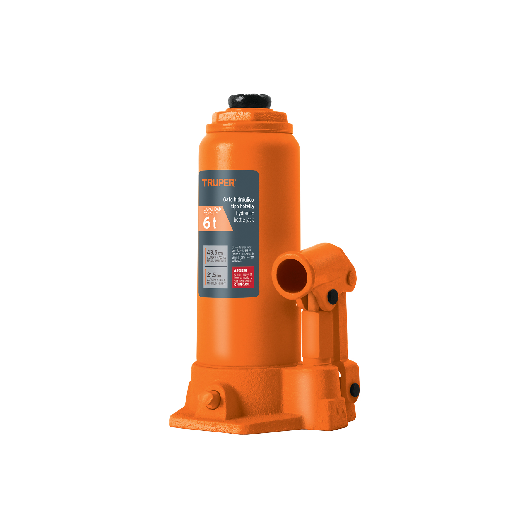 Gato hidráulico de botella de 6 Ton, TRUPER TRUPER