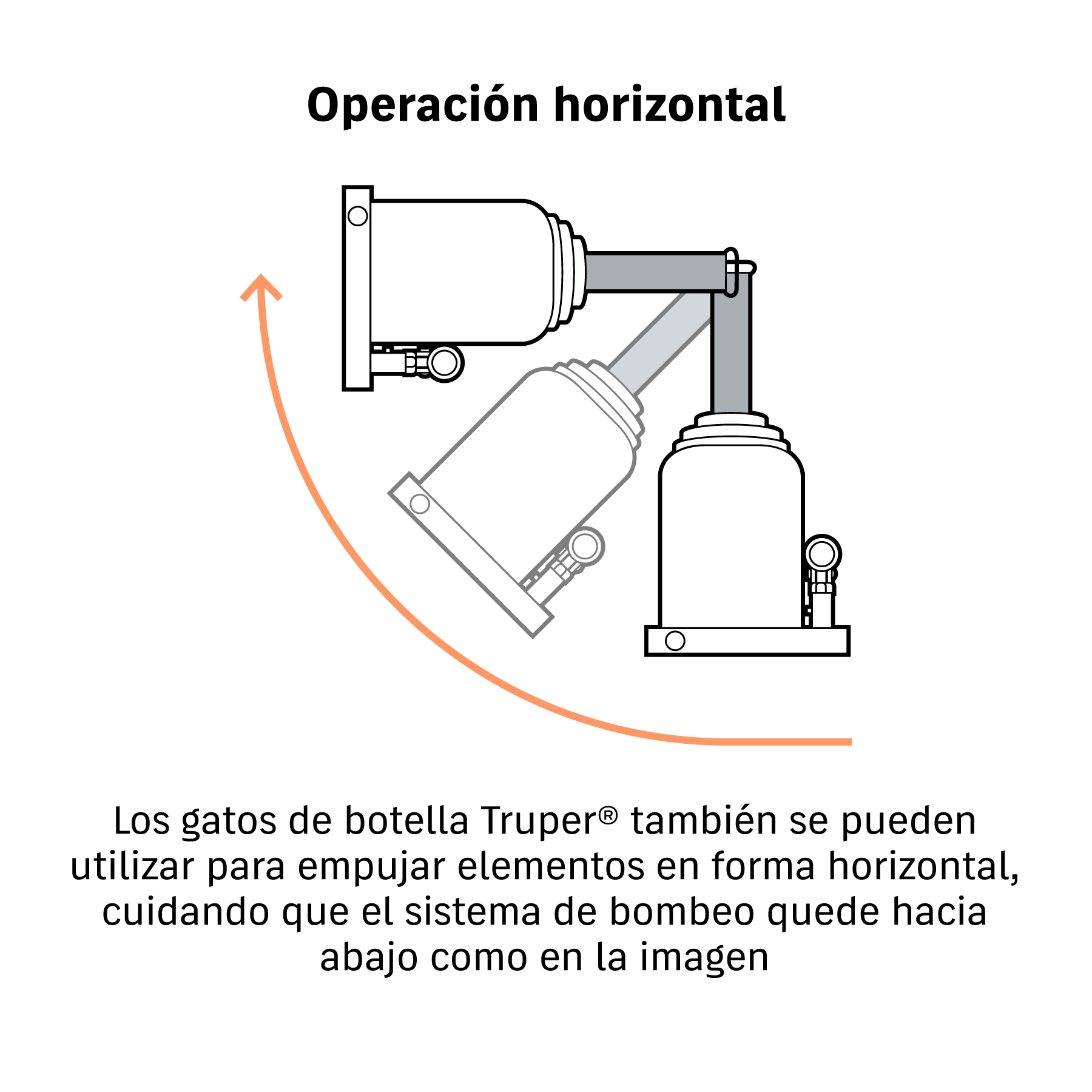 Gato hidráulico de botella de 6 Ton, TRUPER TRUPER