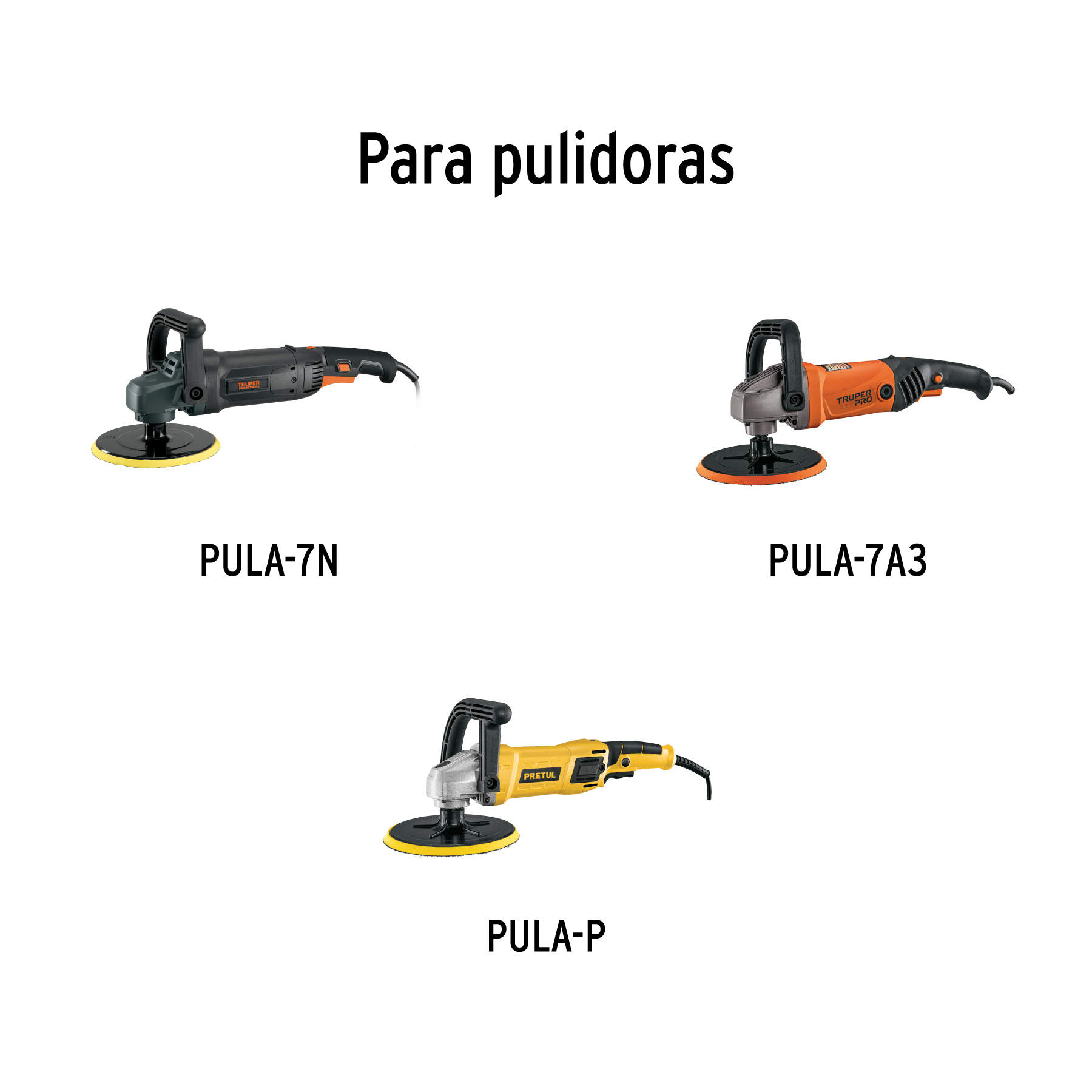 Felpa para pulidora Borla 100% lana de 7", fijación hook and loop, TRUPER TRUPER