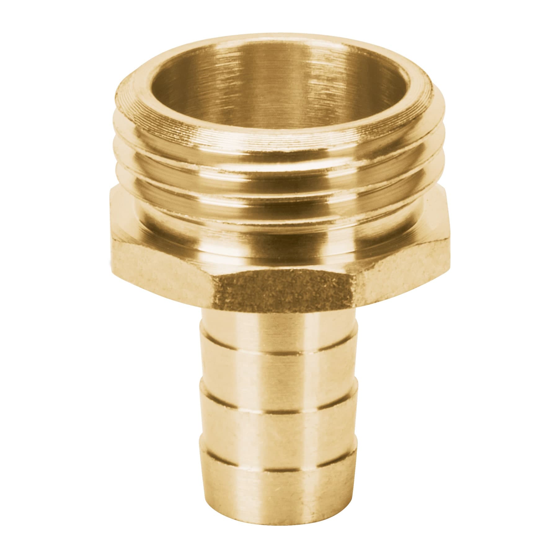 Conector 1/2" macho de latón sólido para manguera, TRUPER TRUPER