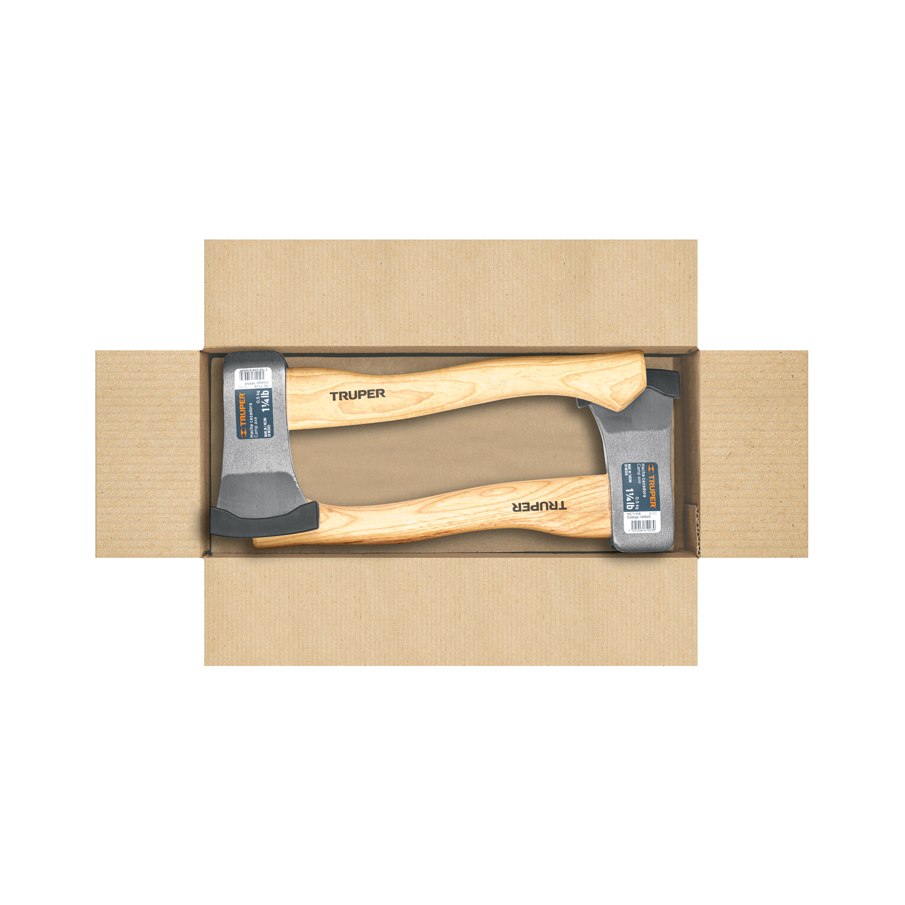 Hacha cazadora 1-1/4 lb, mango hickory 14", TRUPER TRUPER