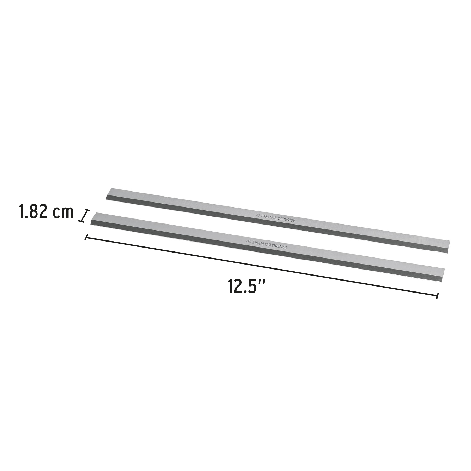 Blíster con 2 cuchillas HSS para cepillo portátil CEP-12 TRUPER