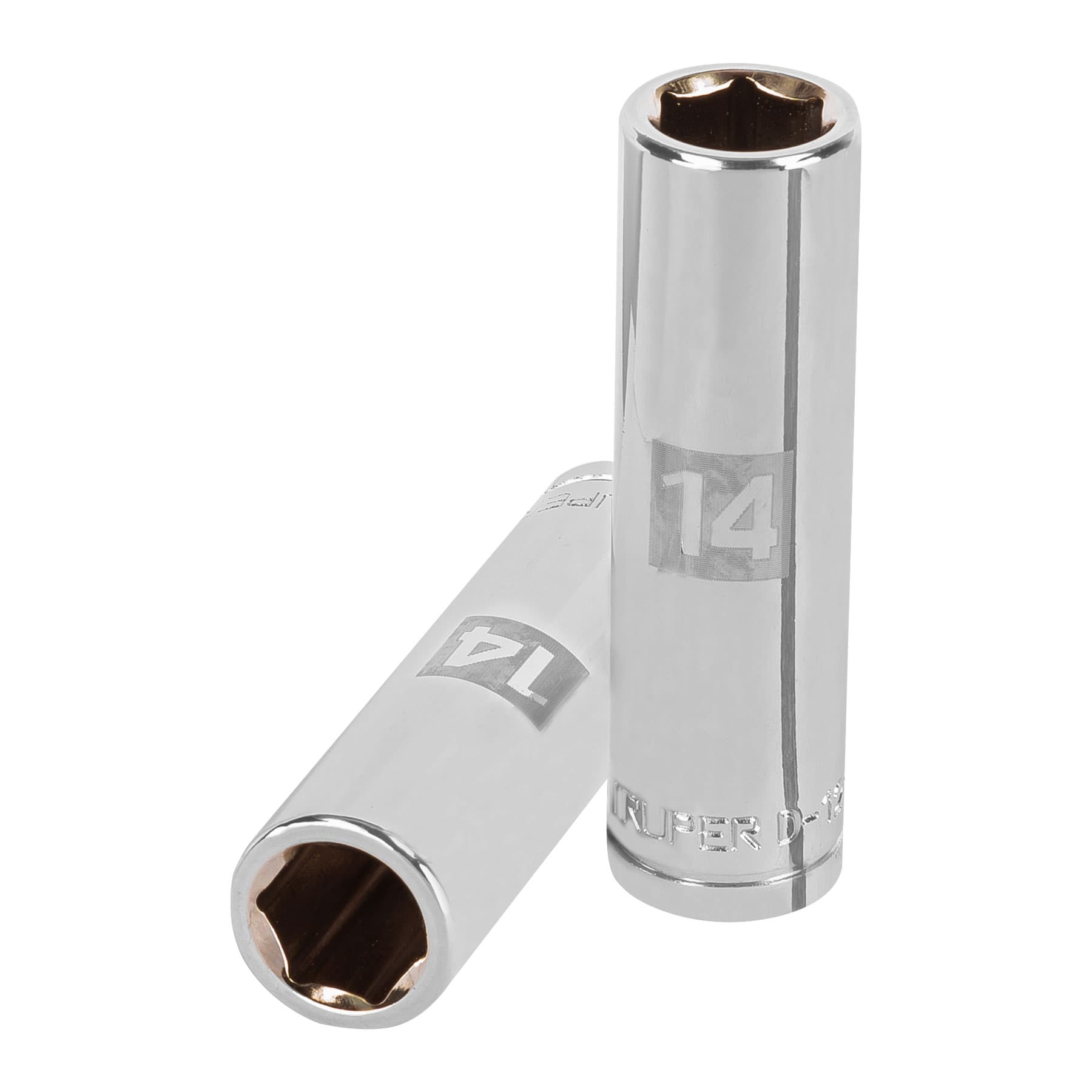 Dado largo de 14 mm, 6 puntas, cuadro 1/2", TRUPER TRUPER