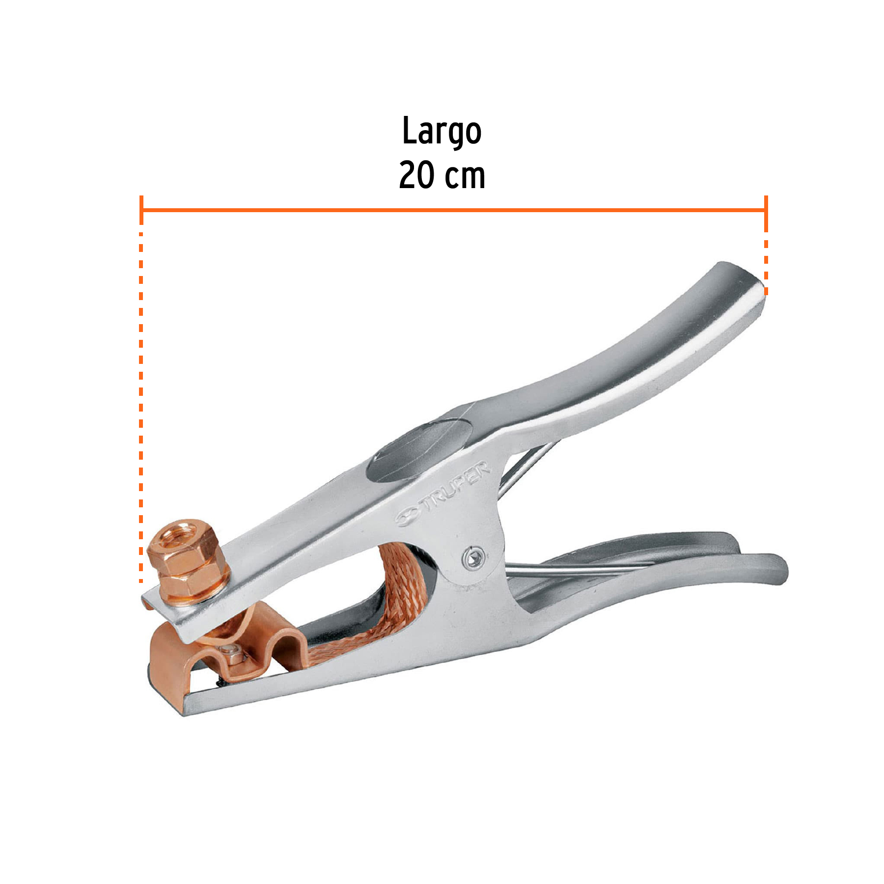 Pinza para tierra de 300 A, TRUPER TRUPER
