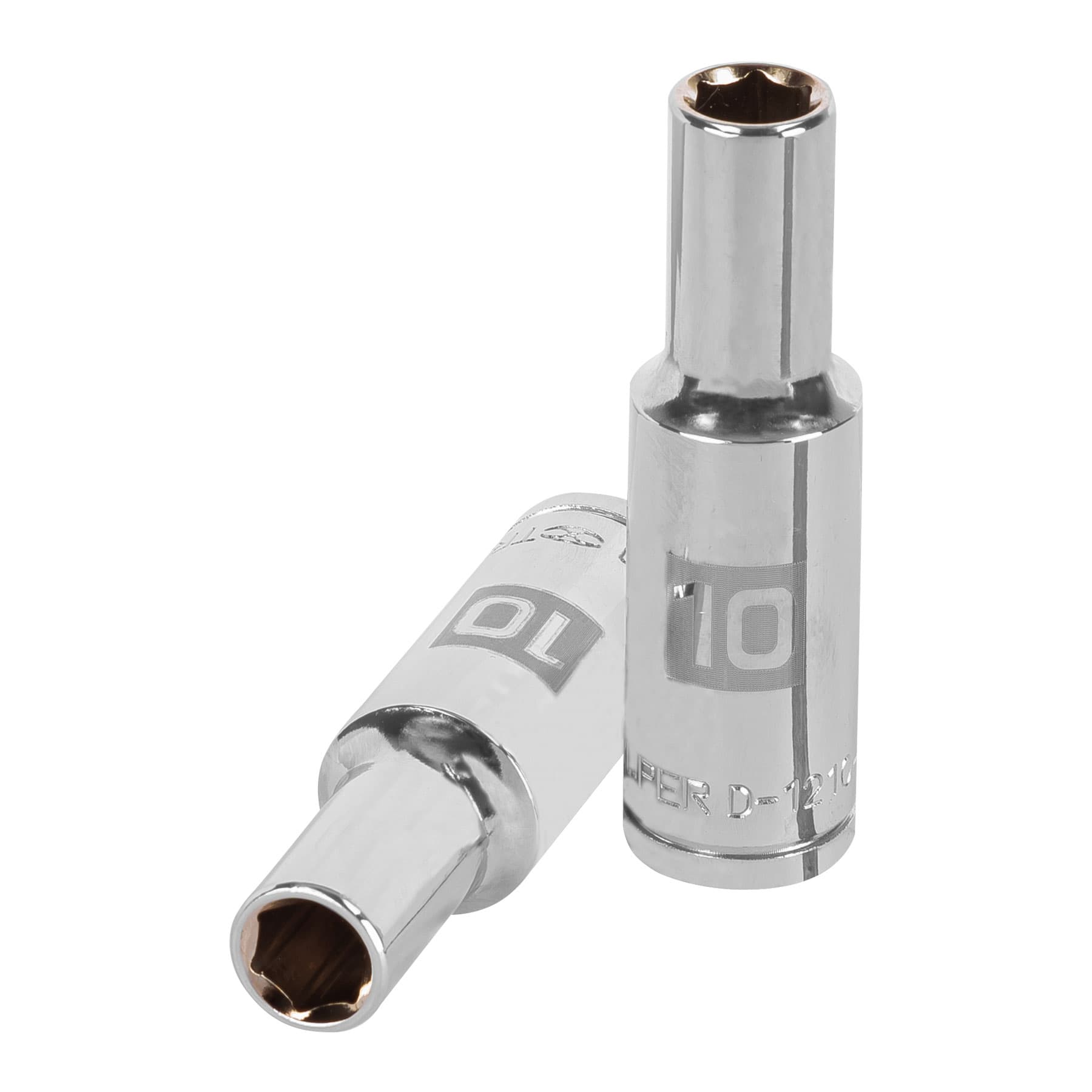 Dado largo de 10 mm, 6 puntas, cuadro 1/2", TRUPER TRUPER