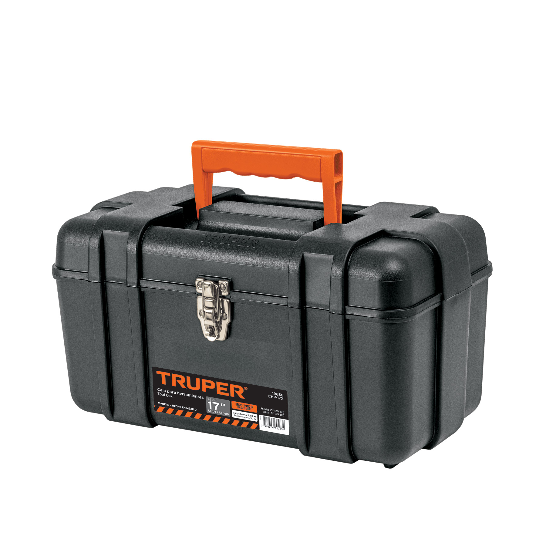 Caja para herramienta 17" industrial con broches metálicos TRUPER