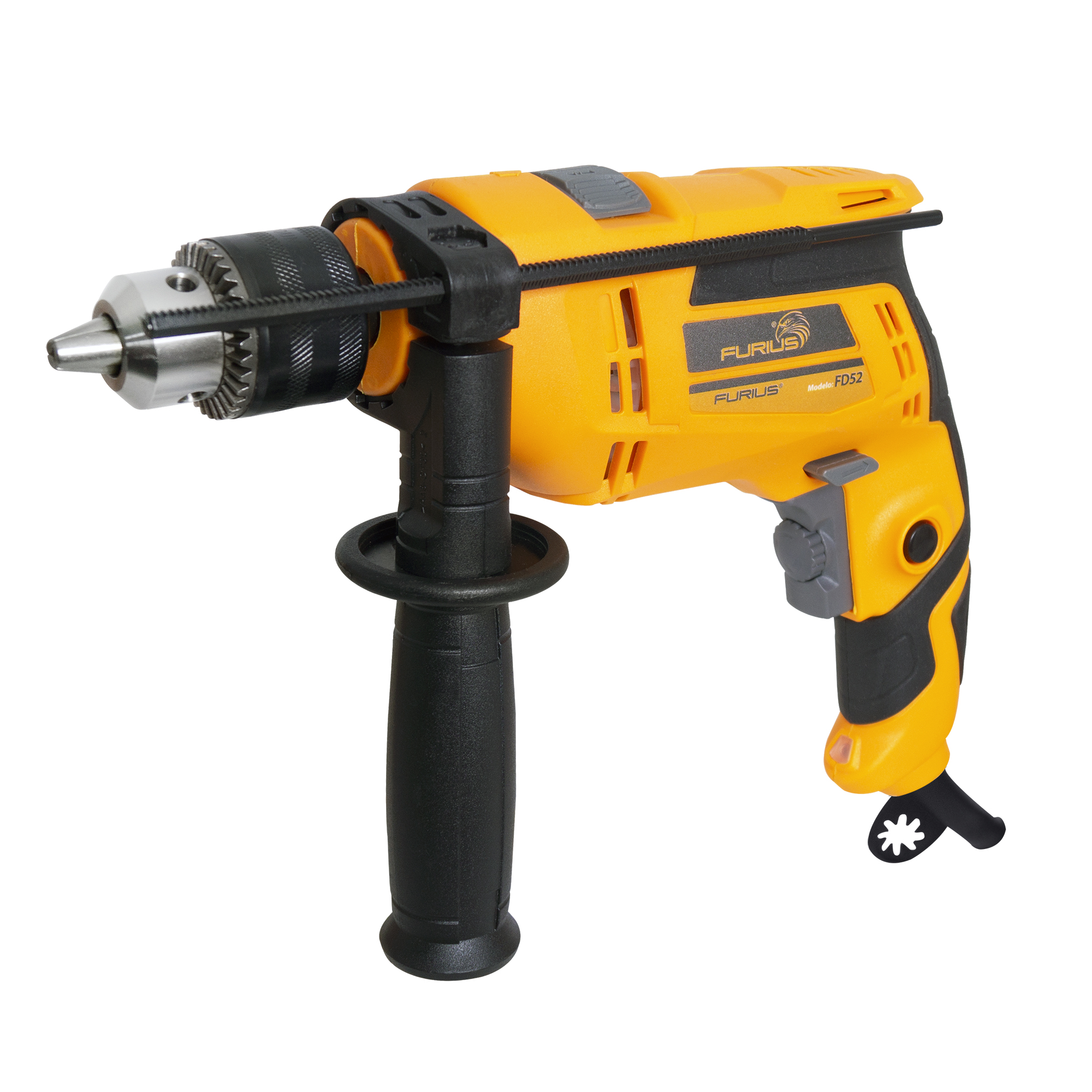 Taladro Percutor 550W VVR de 1/2” (13mm) 3.300 RPM . FIRE 52 FURIUS